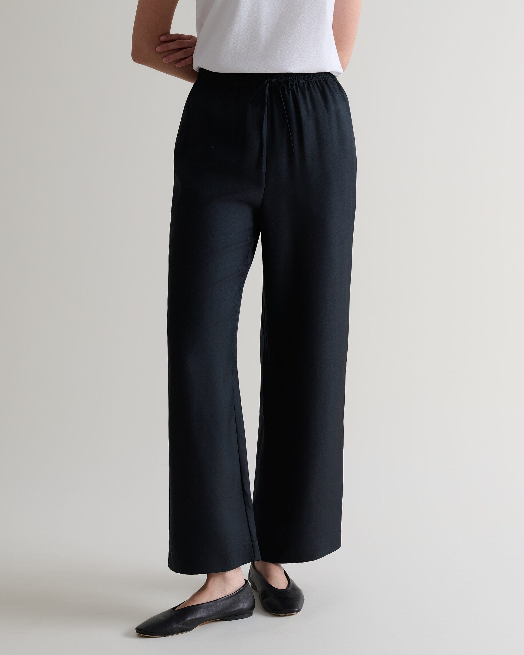 Women's Easy-Silk Wide-Leg Trouser – Rise & Fall