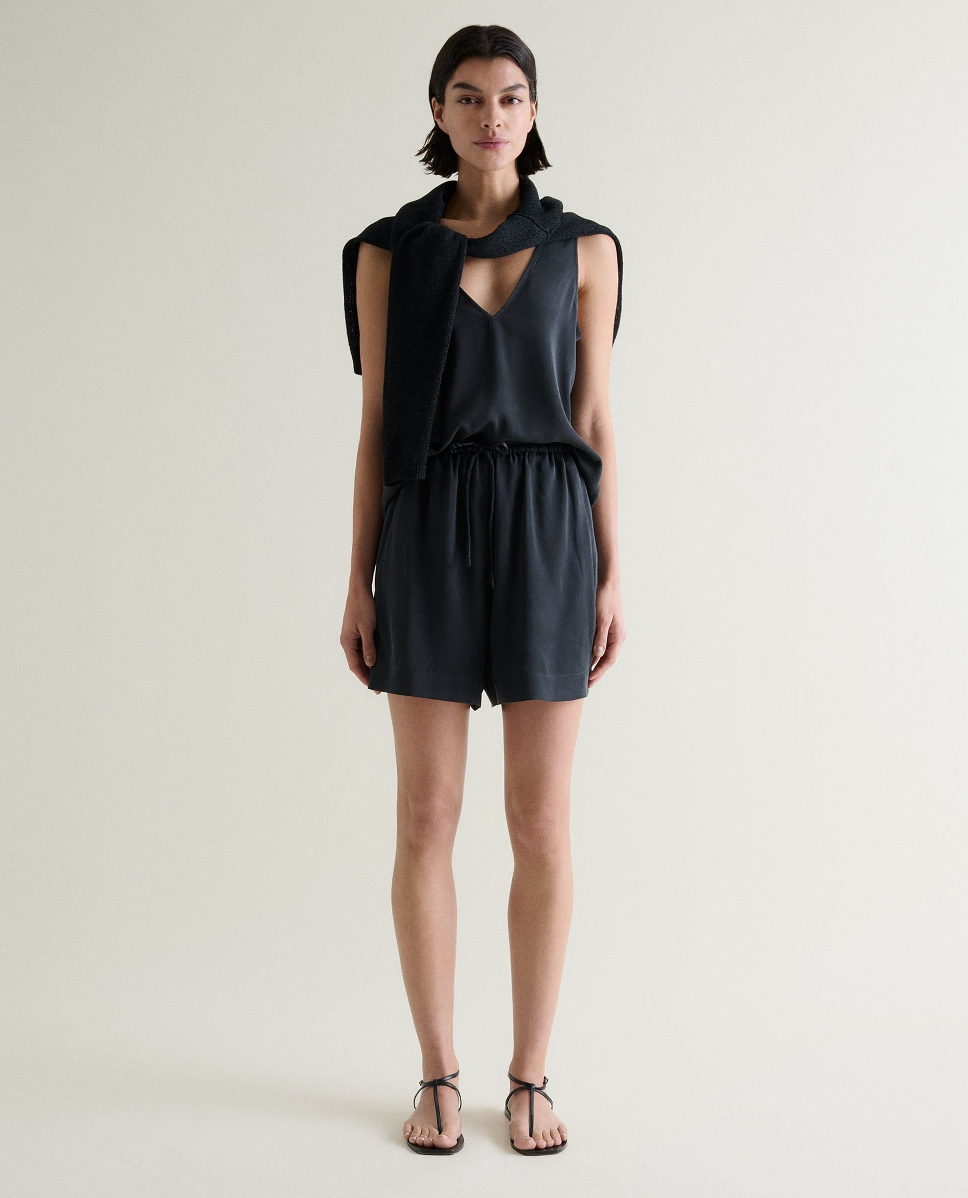 Women's Easy-Silk Relaxed Shorts - Black