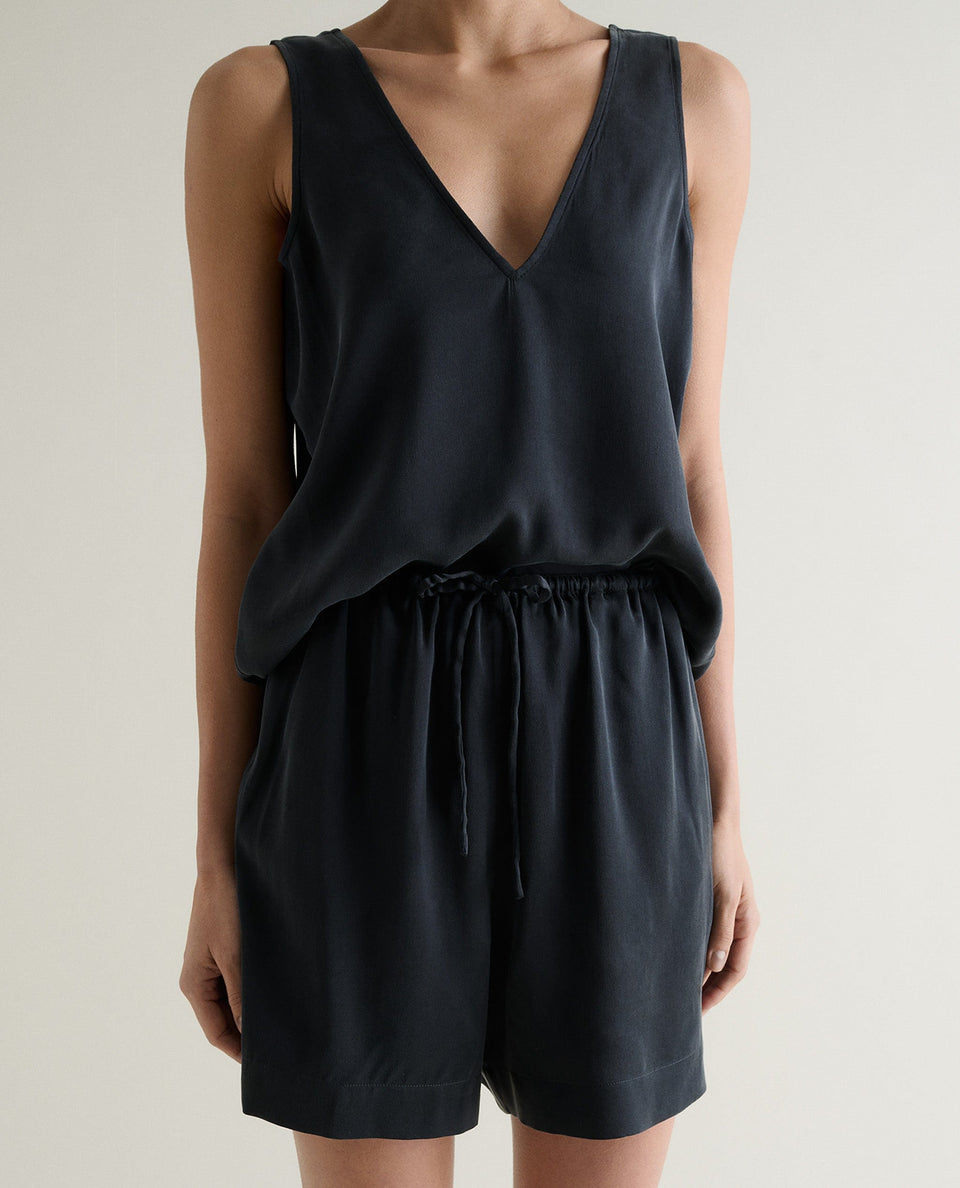 Women's Easy-Silk Sleeveless Top - Black