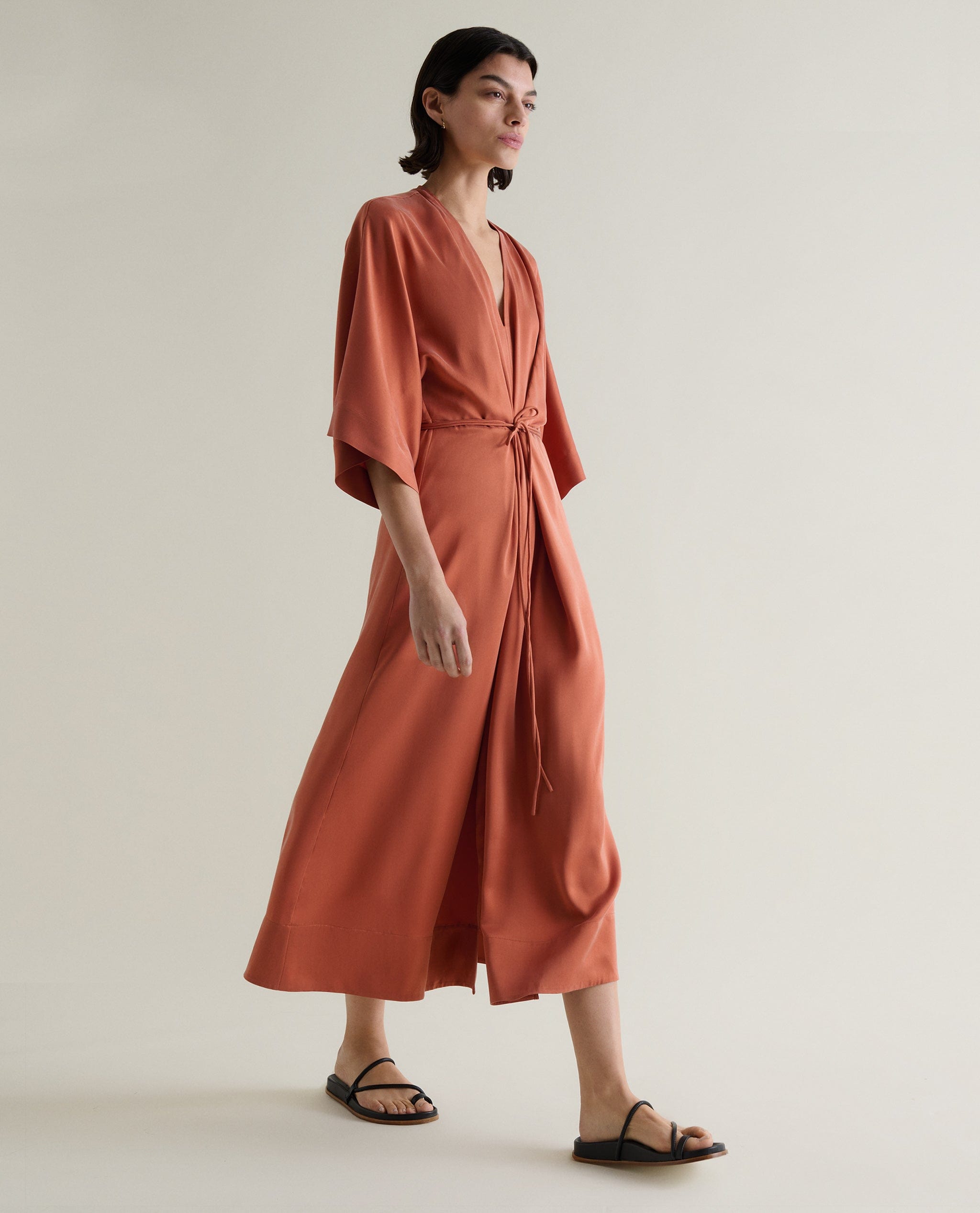 Women's Easy-Silk Robe Dress – Rise & Fall