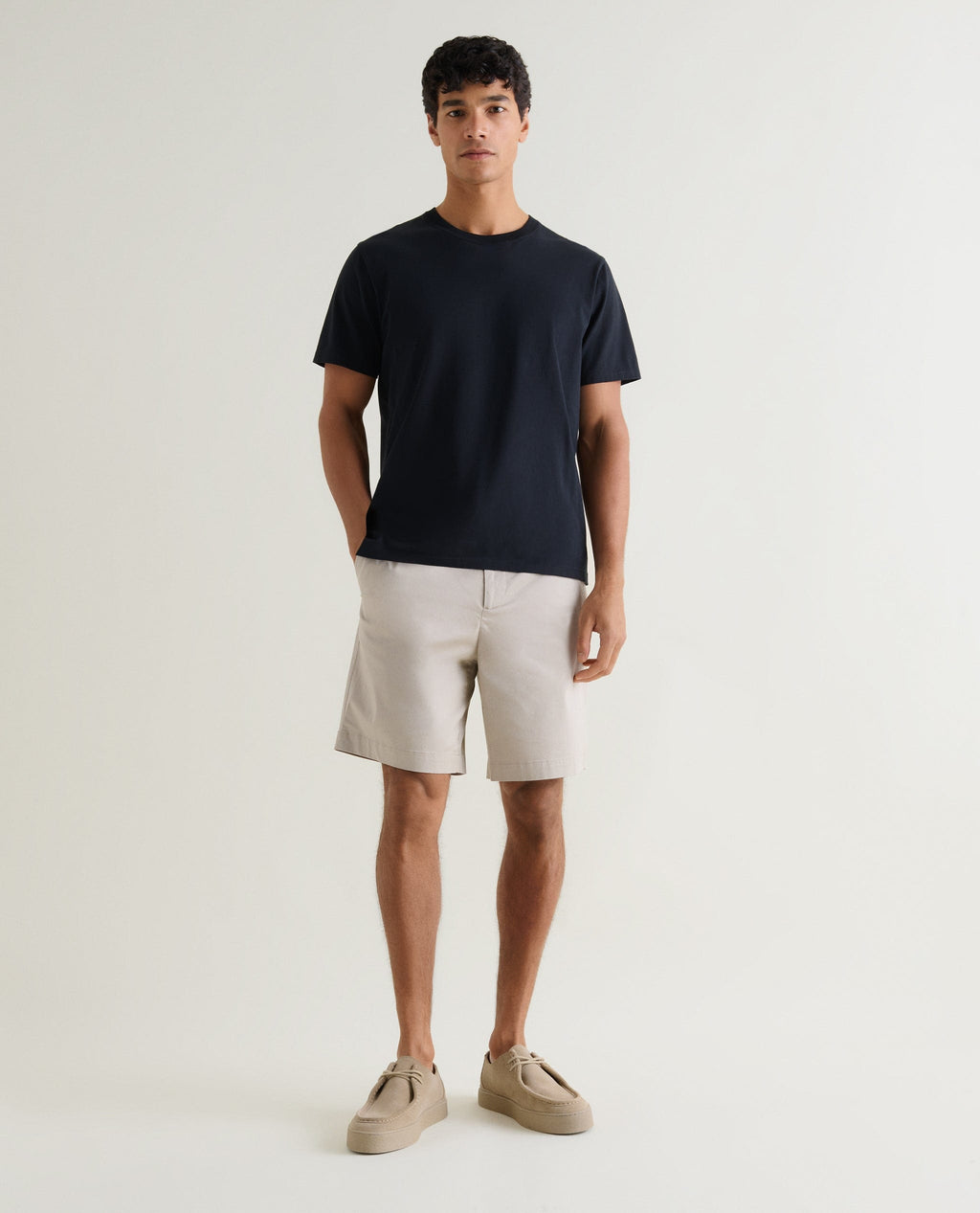 Men's Essential Cotton Chino Shorts - Navy
