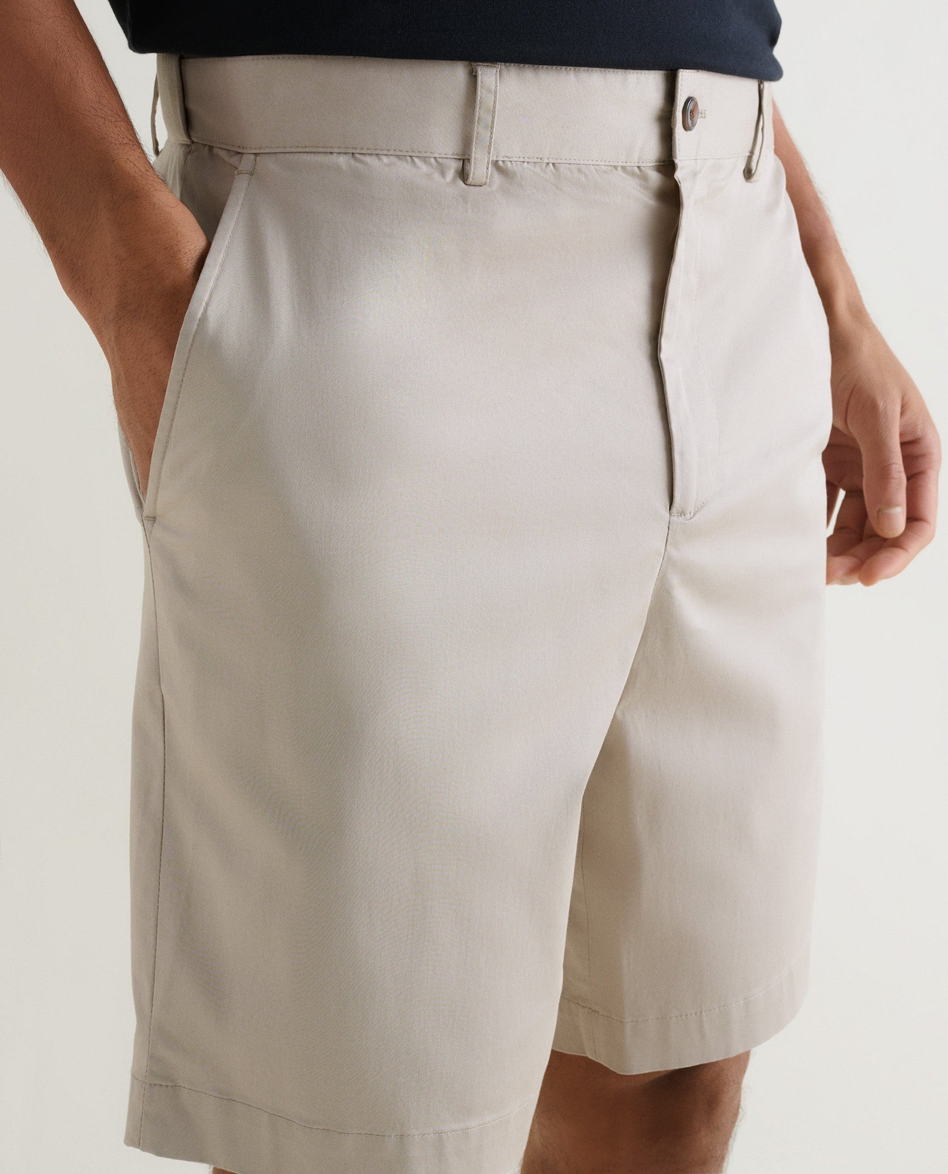 Men's Essential Cotton Chino Shorts - Stone