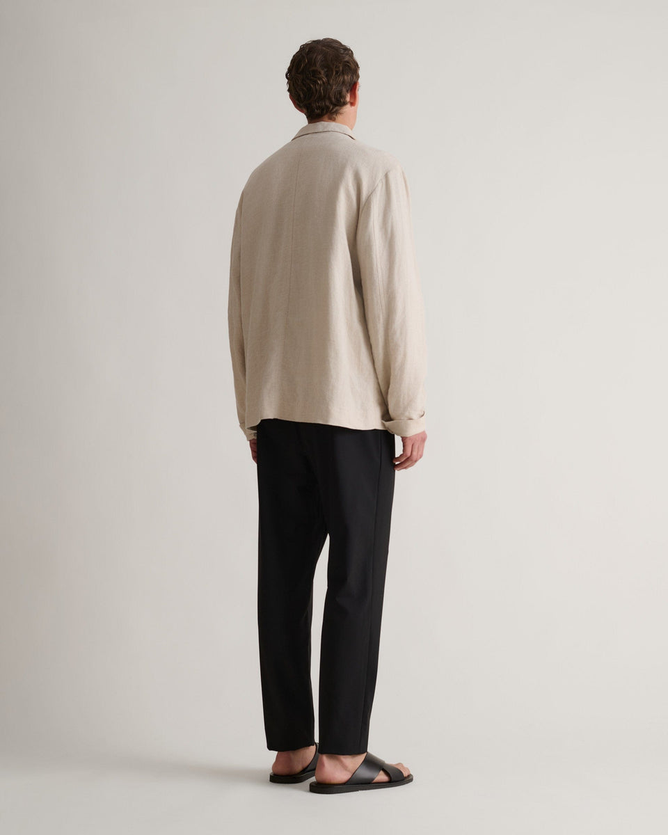 Men's European Flaxª Linen Relaxed Suit Jacket
