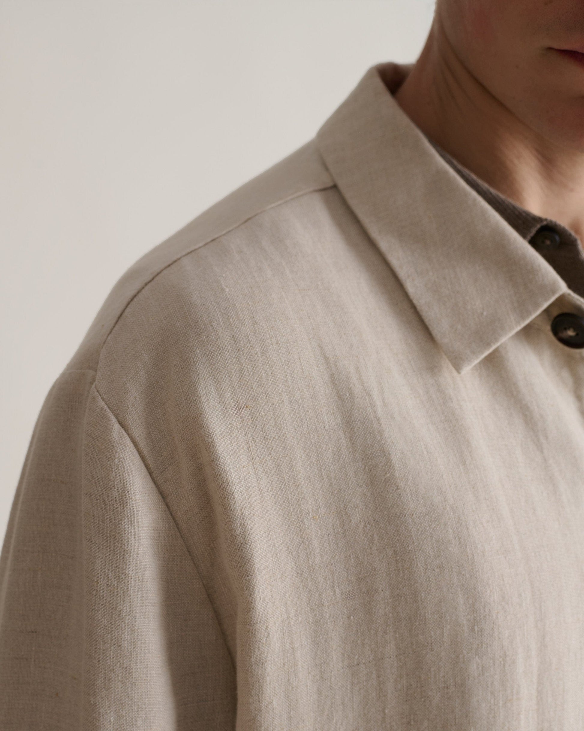 Men's European Flax™ Linen Relaxed Suit Jacket - Natural