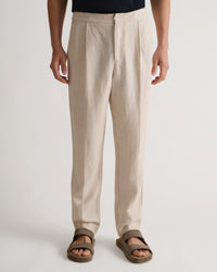 Men's European Flax™ Linen Suit Trousers - Natural