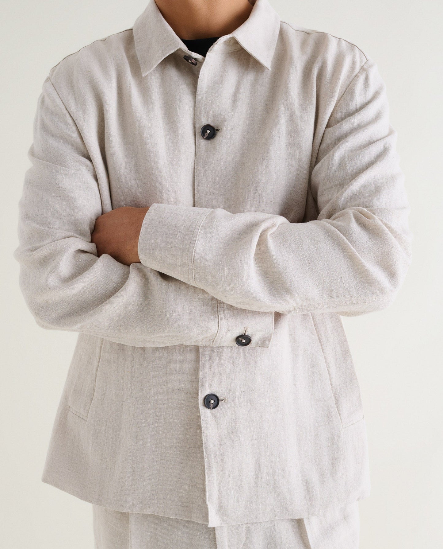 Men's European Flax™ Linen Relaxed Suit Jacket - Natural