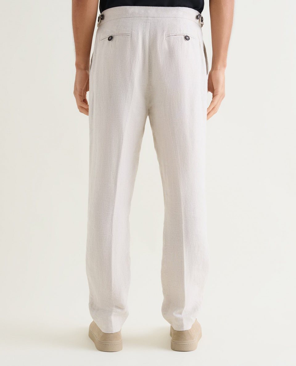 Men's European Flax™ Linen Suit Trousers - Natural