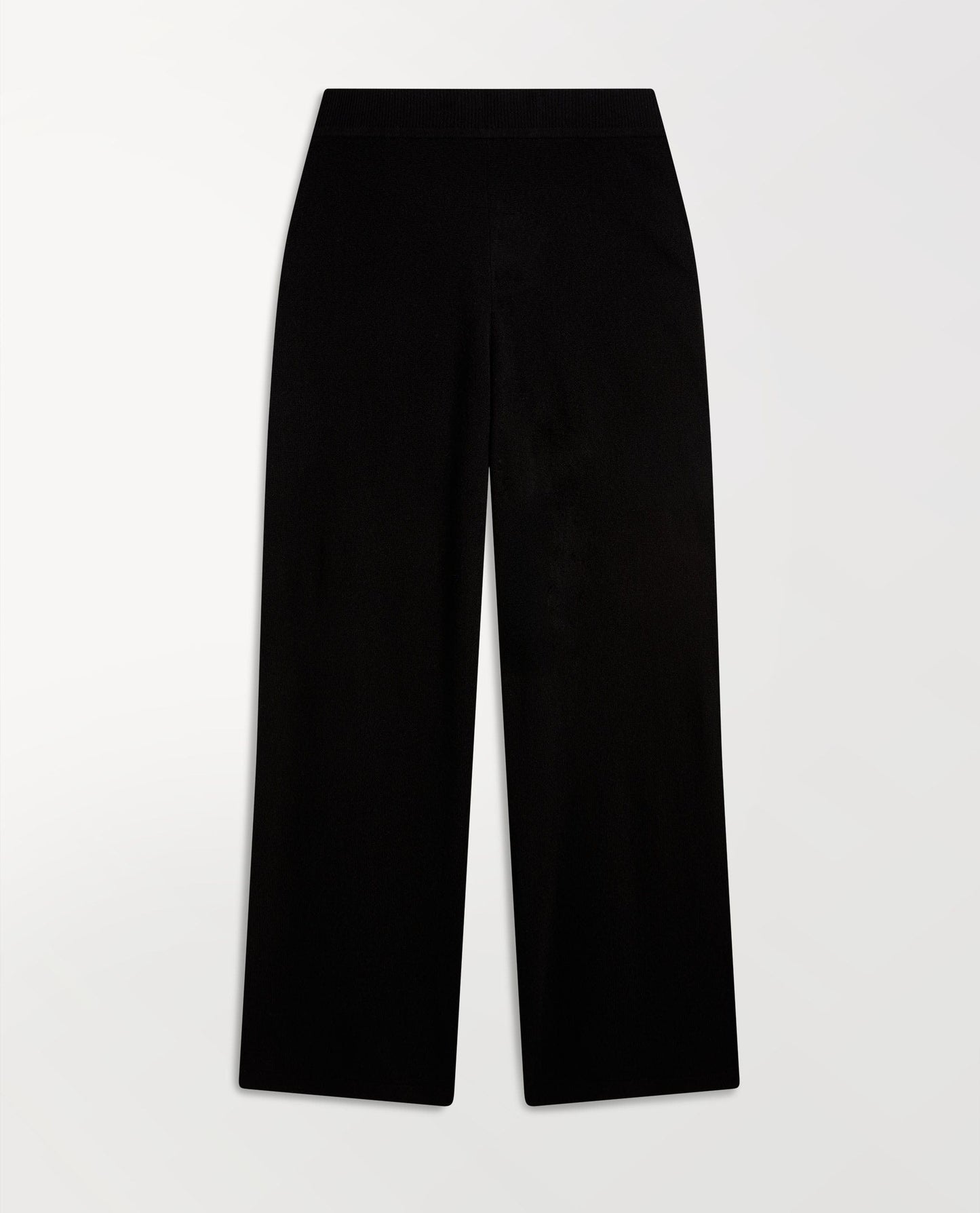 Women's Finest Cashmere Wide-Leg Trousers - Black