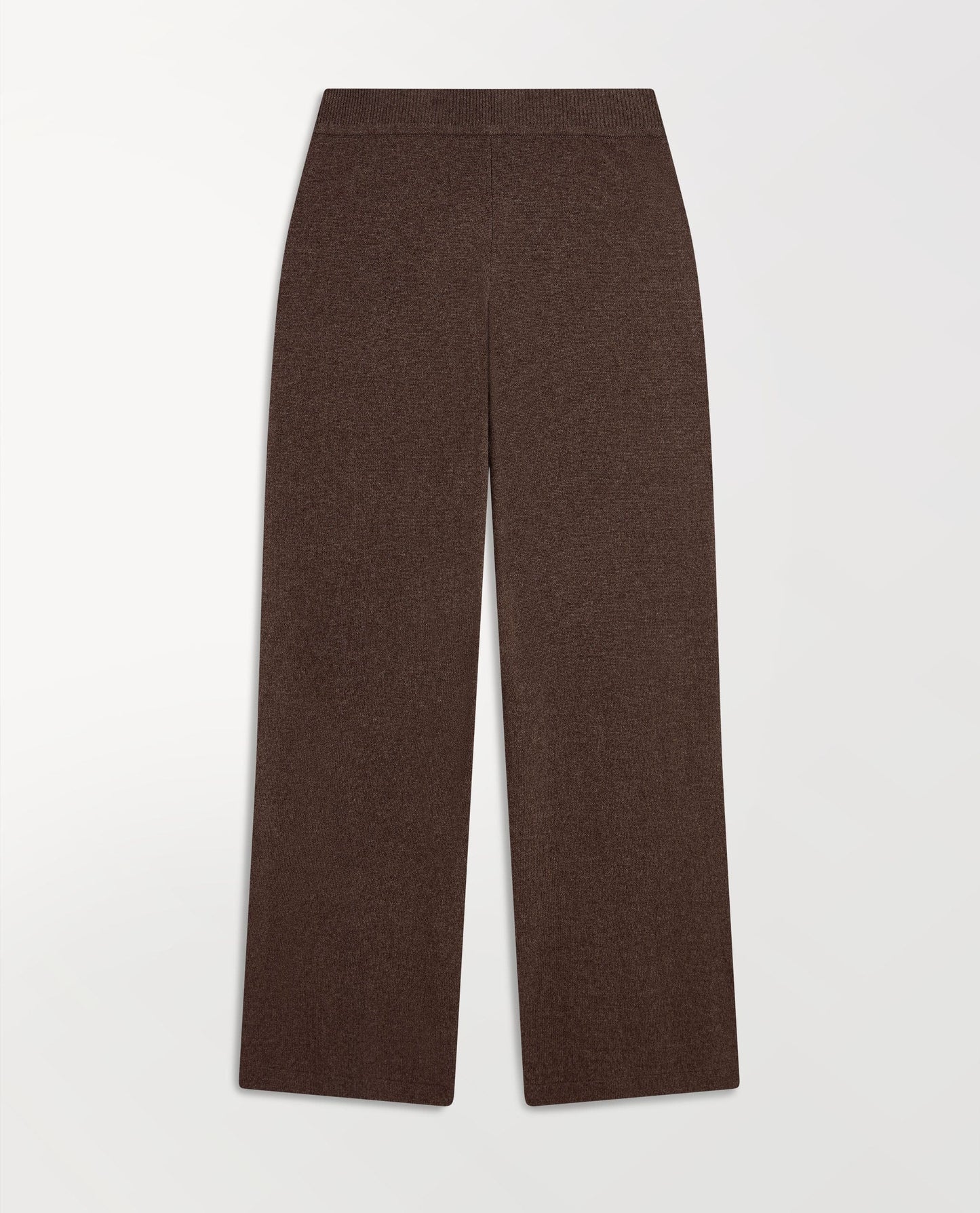 Women's Finest Cashmere Wide-Leg Trousers - Chocolate