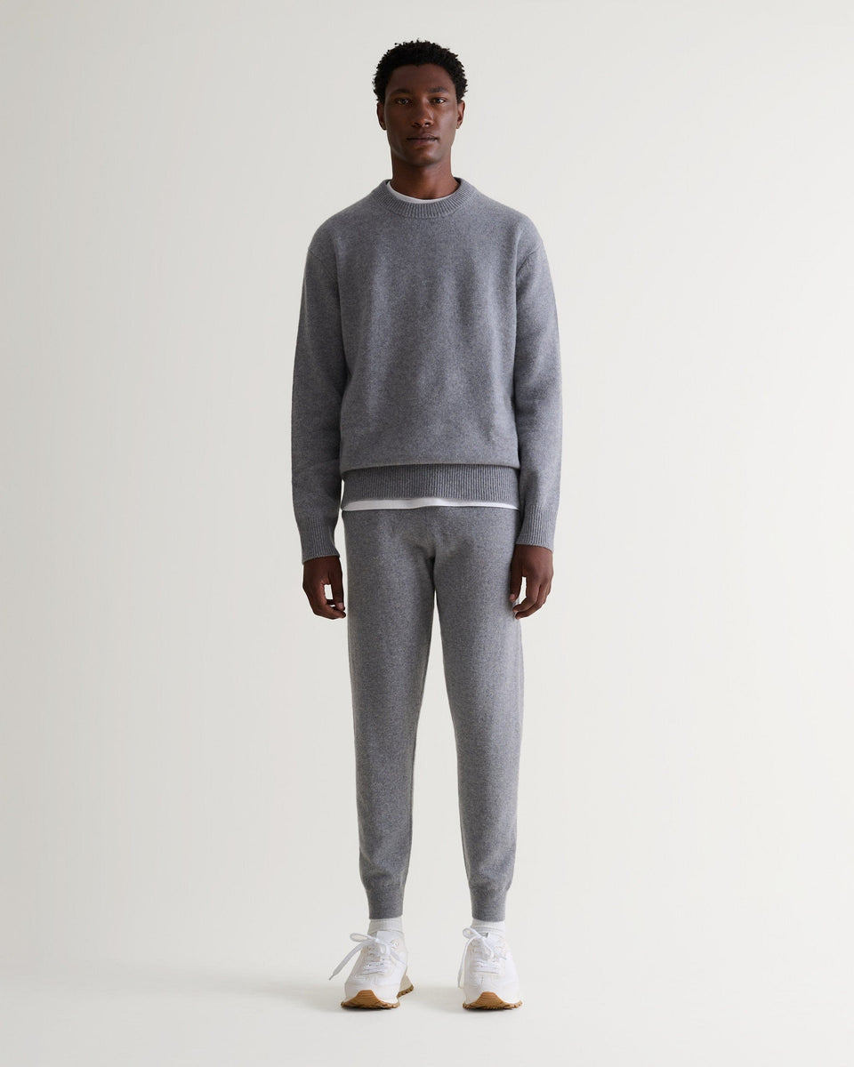 Men's Finest Cashmere Joggers - Medium Grey