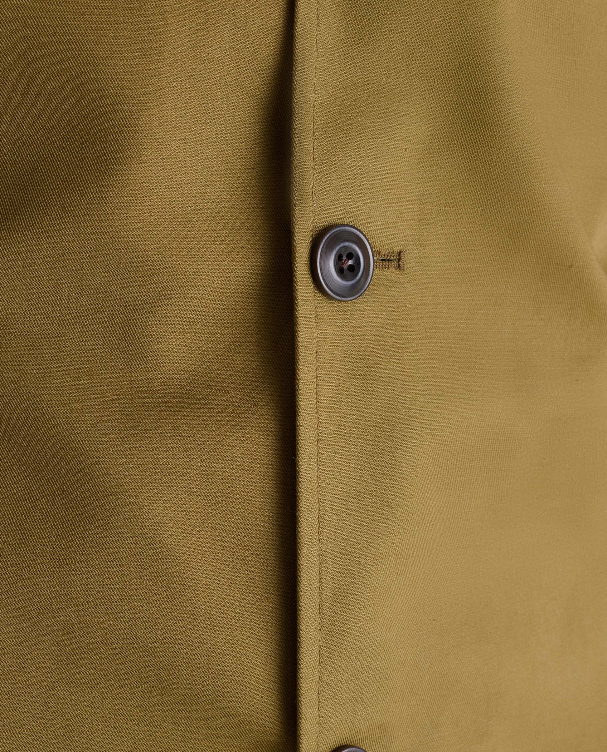 Men's French Linen Bomber Jacket - Olive