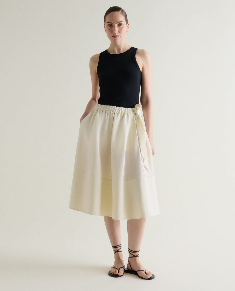 Women's Future-Linen Full Skirt - Buttermilk