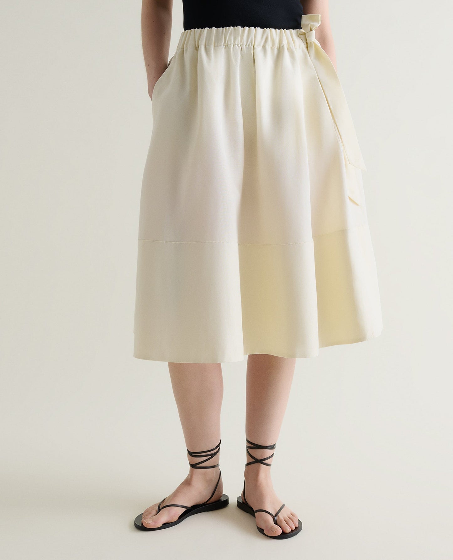 Women's Future-Linen Full Skirt - Buttermilk