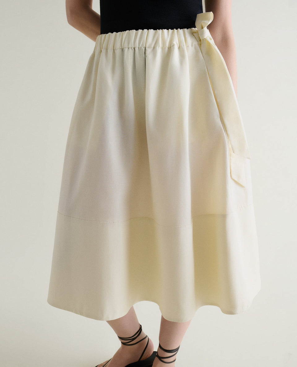 Women's Future-Linen Full Skirt - Buttermilk