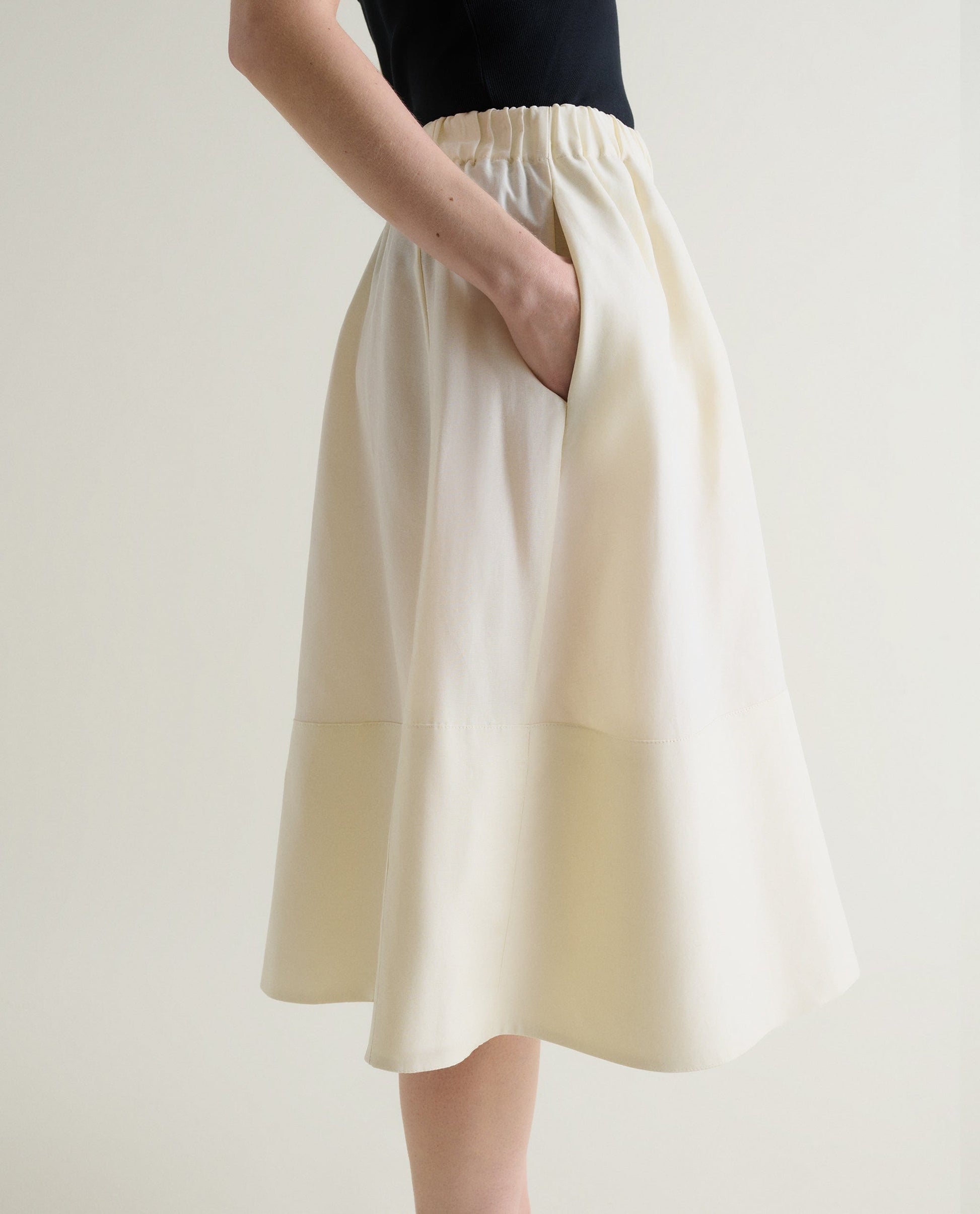 Women's Future-Linen Full Skirt - Buttermilk