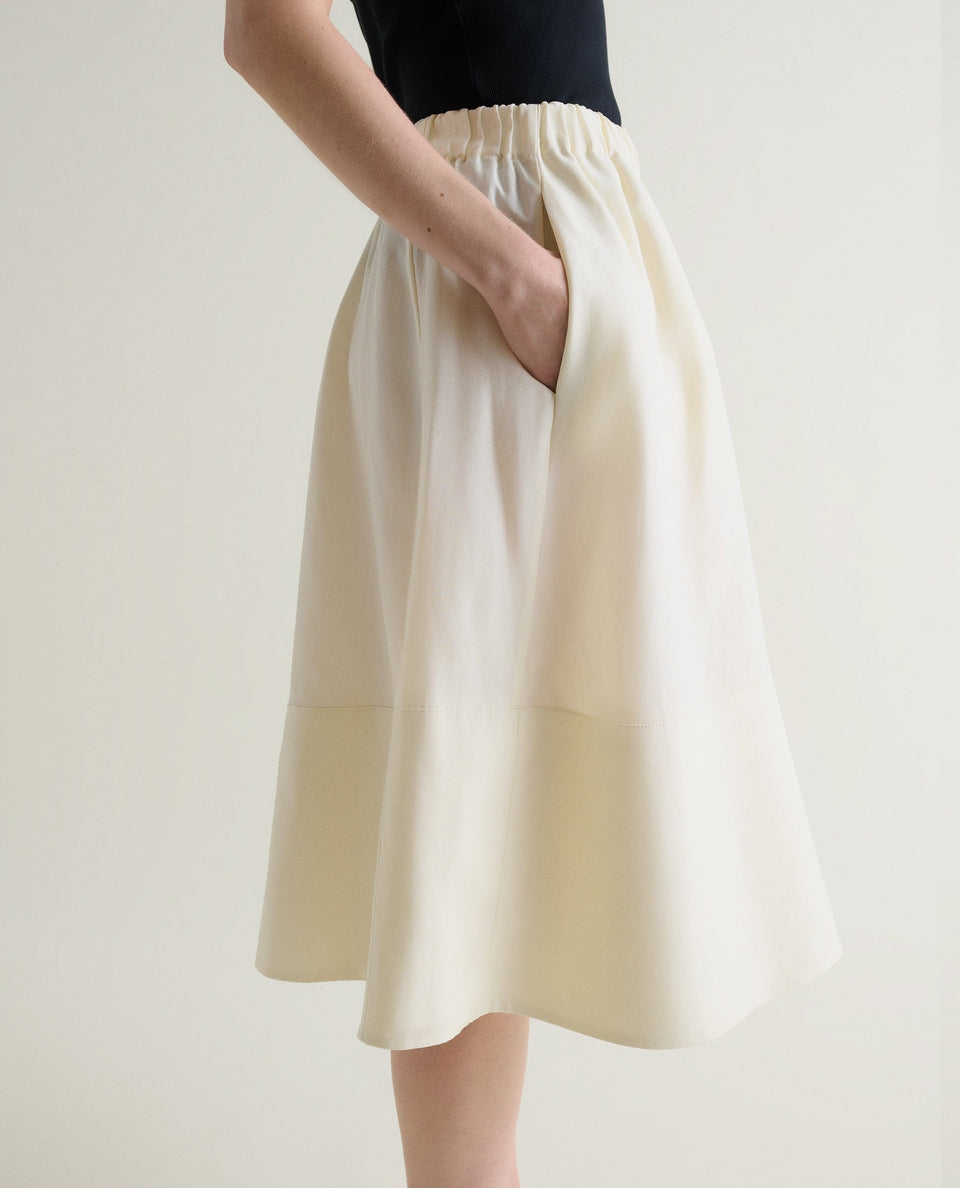 Women's Future-Linen Full Skirt - Buttermilk