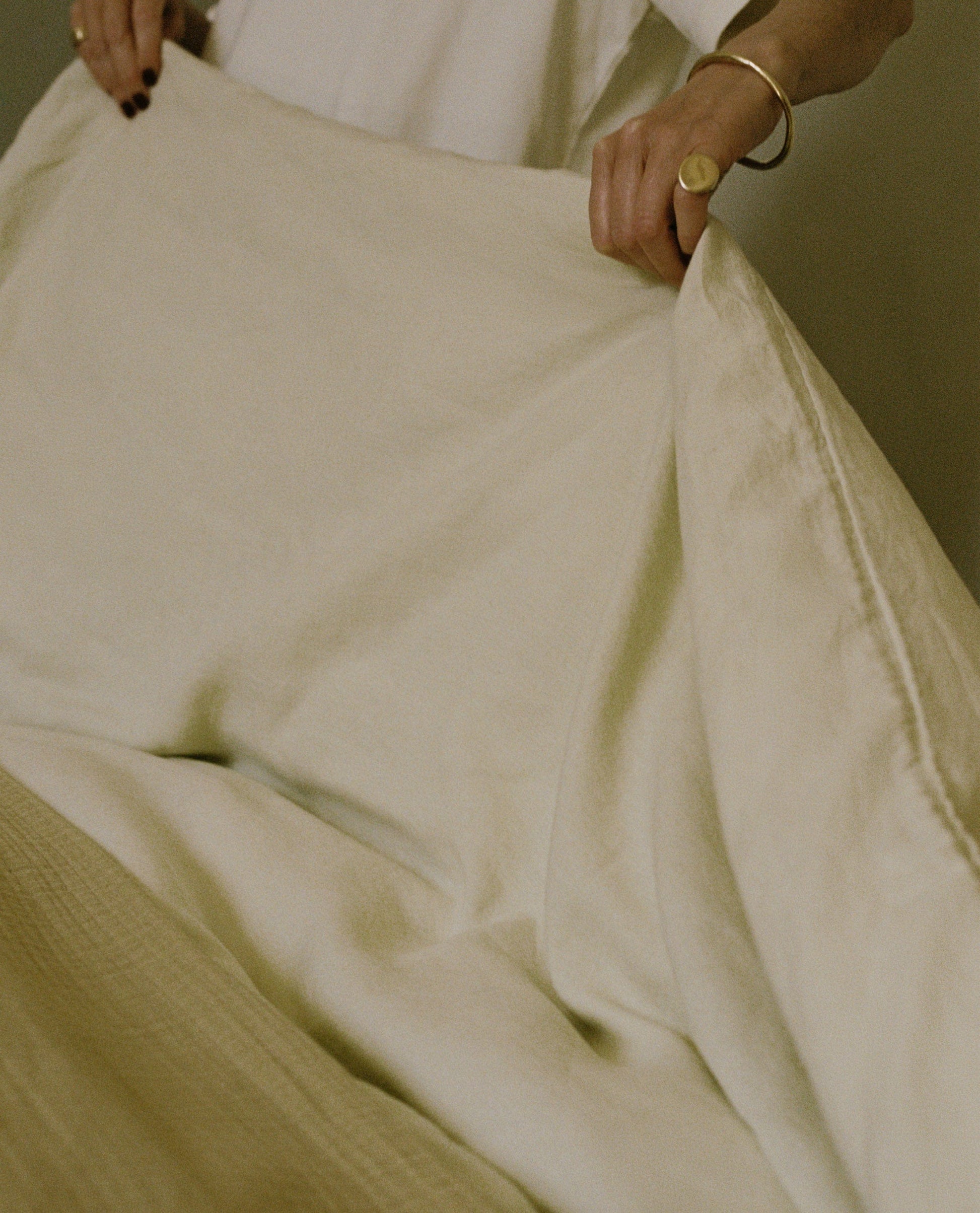 House of Grey European Flax™ Linen Duvet Cover - Celery