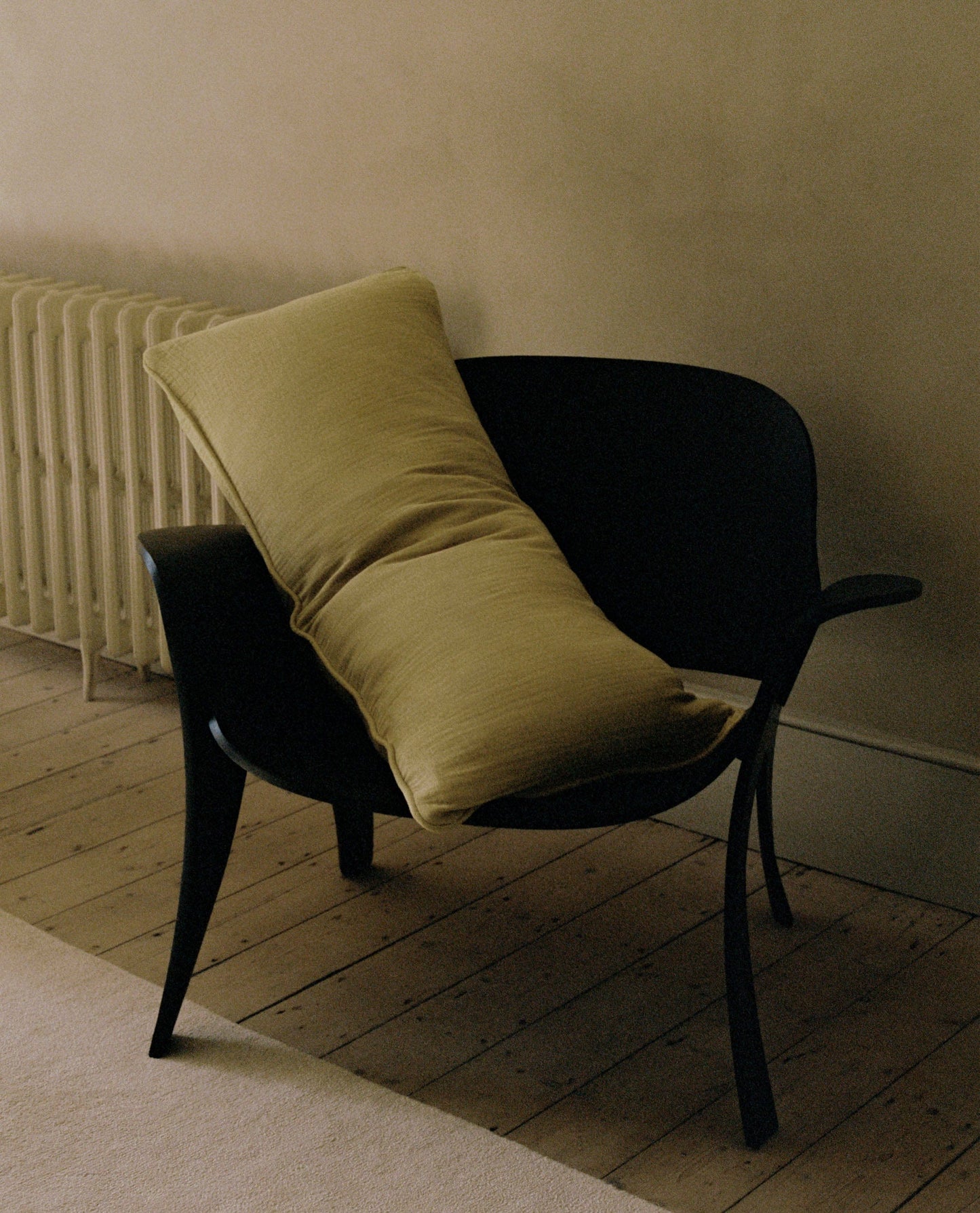 House of Grey Organic Cotton Muslin Lumbar Cushion Cover - Chamomile