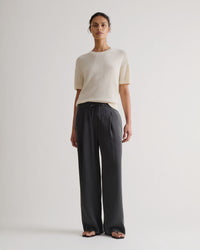 Women's Japanese Paper Yarn T-shirt - Parchment