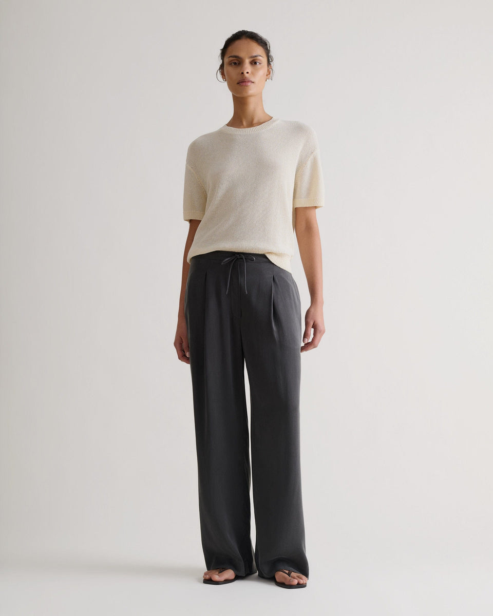 Women's Japanese Paper Yarn T-shirt - Parchment