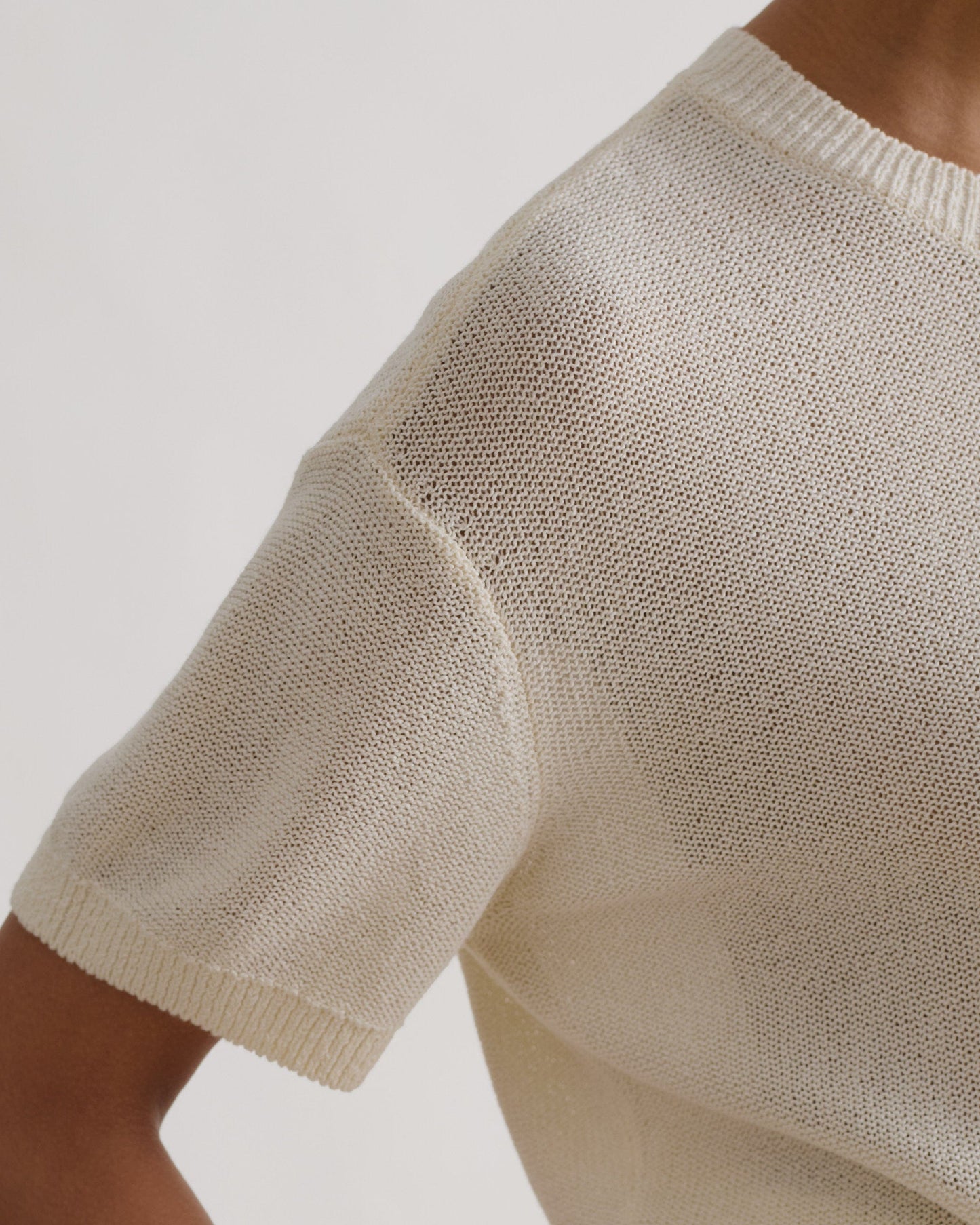 Women's Japanese Paper Yarn T-shirt - Parchment