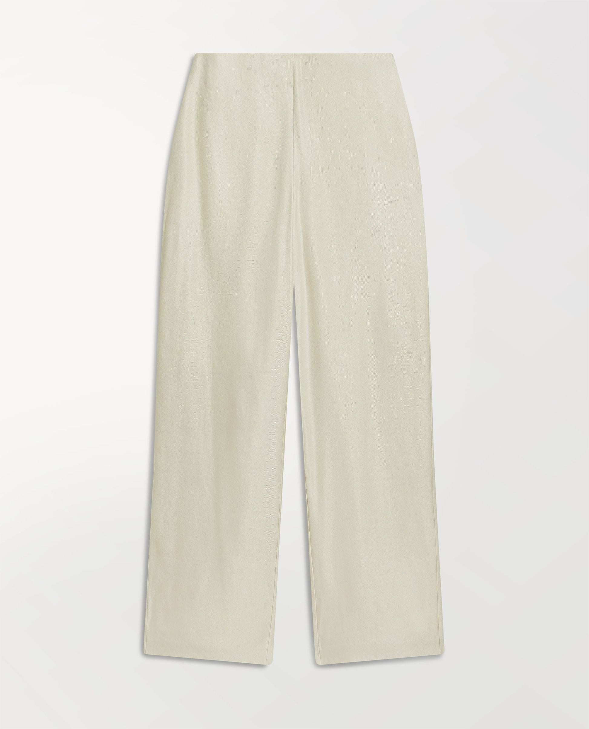 Women's Linen Wide Leg Trouser - Parchment