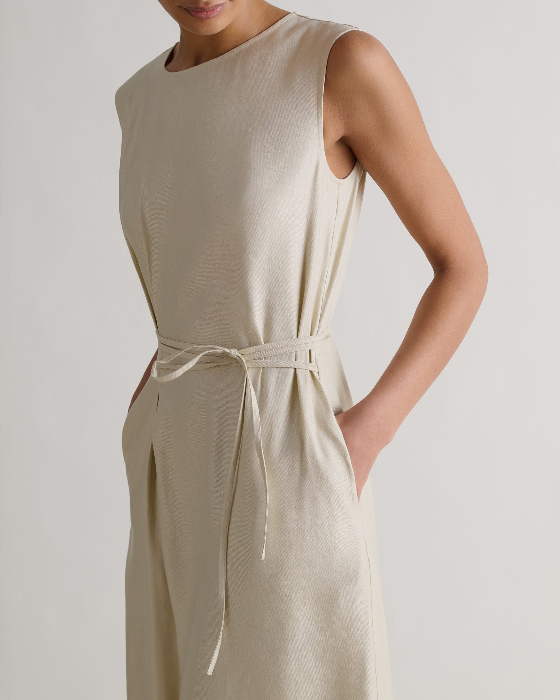 linen tie up dress Time and Tru Women's Linen Blend Lace Up Halter Dress, Sizes Xs-xxxl, Blue