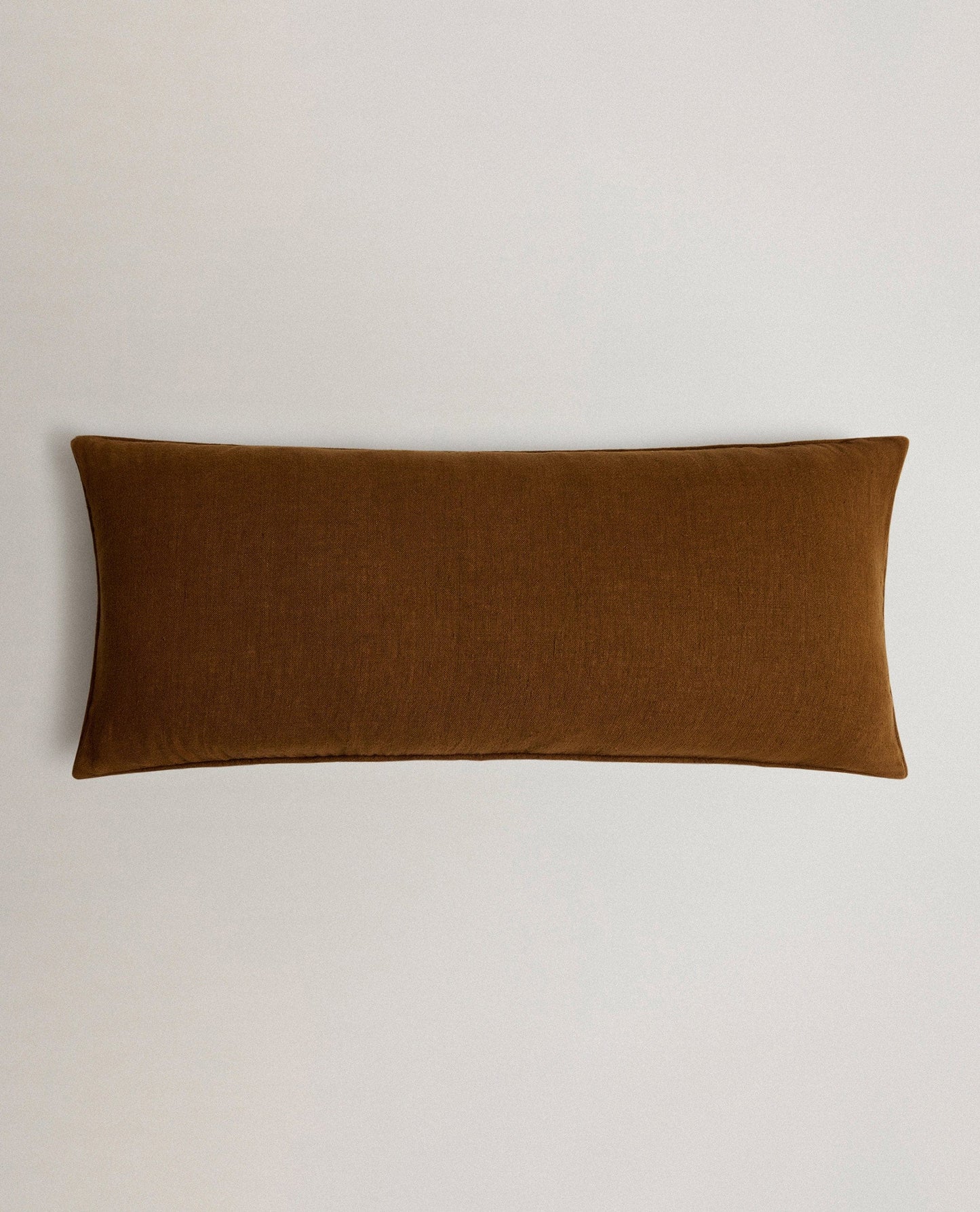 Piped Lumbar Cushion Cover - Chestnut