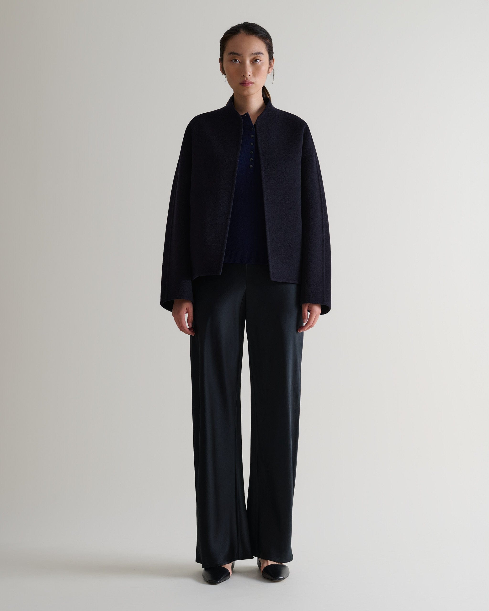 Flattering straight-leg silhouette