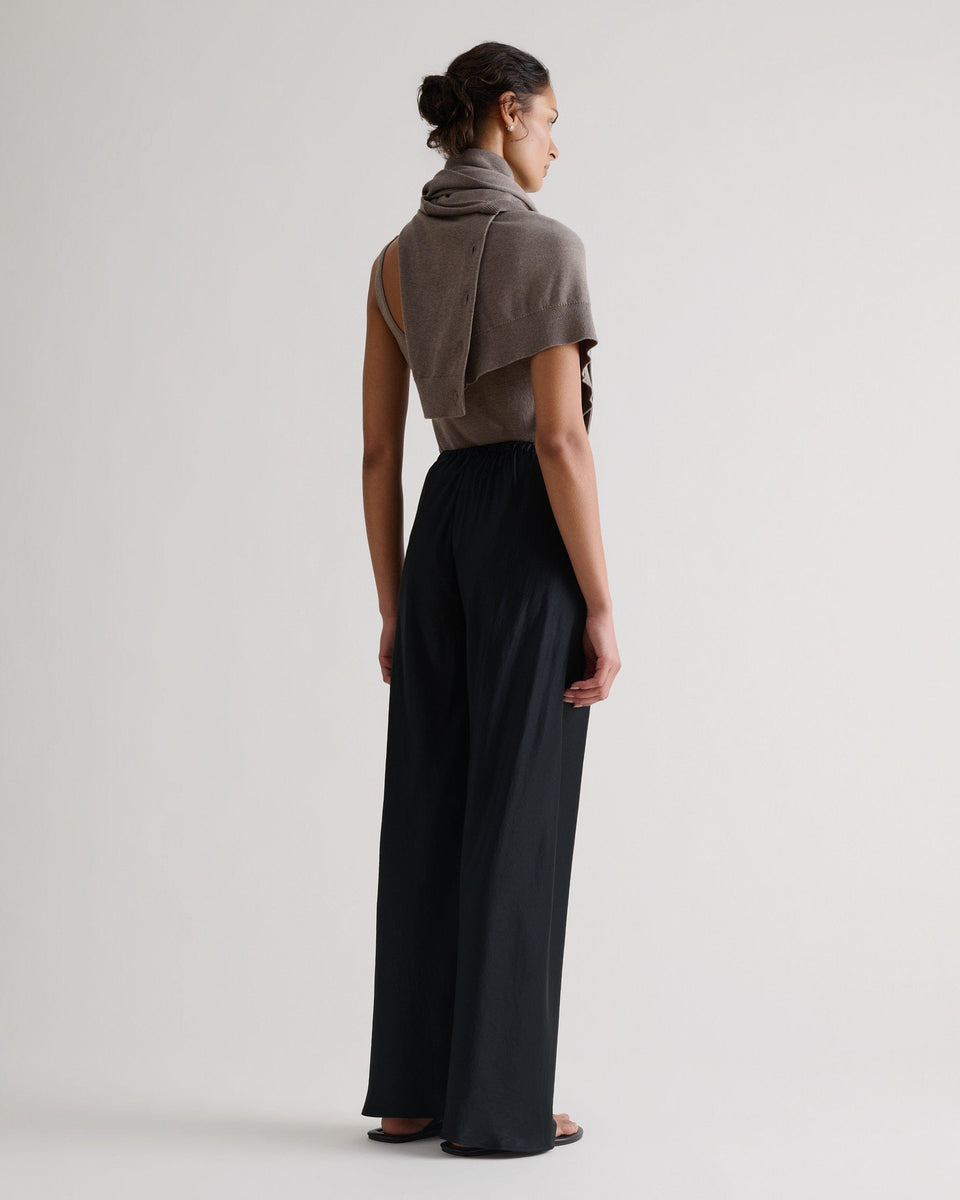 Women's NAIA™ Liquid Satin Bias Trouser - Black