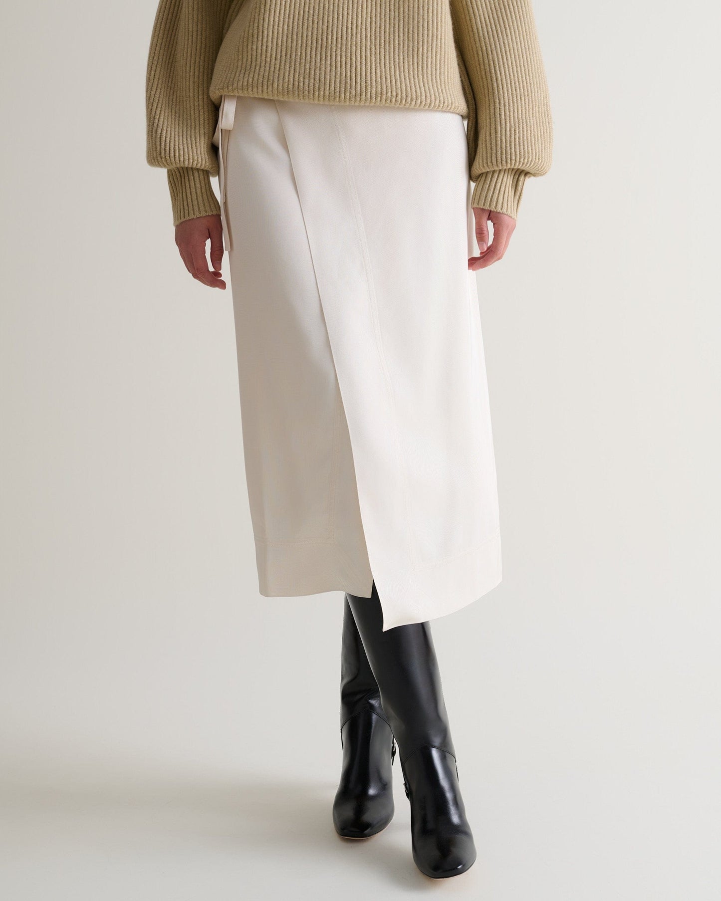 Women's NAIA™ Midi Wrap Skirt - Alabaster