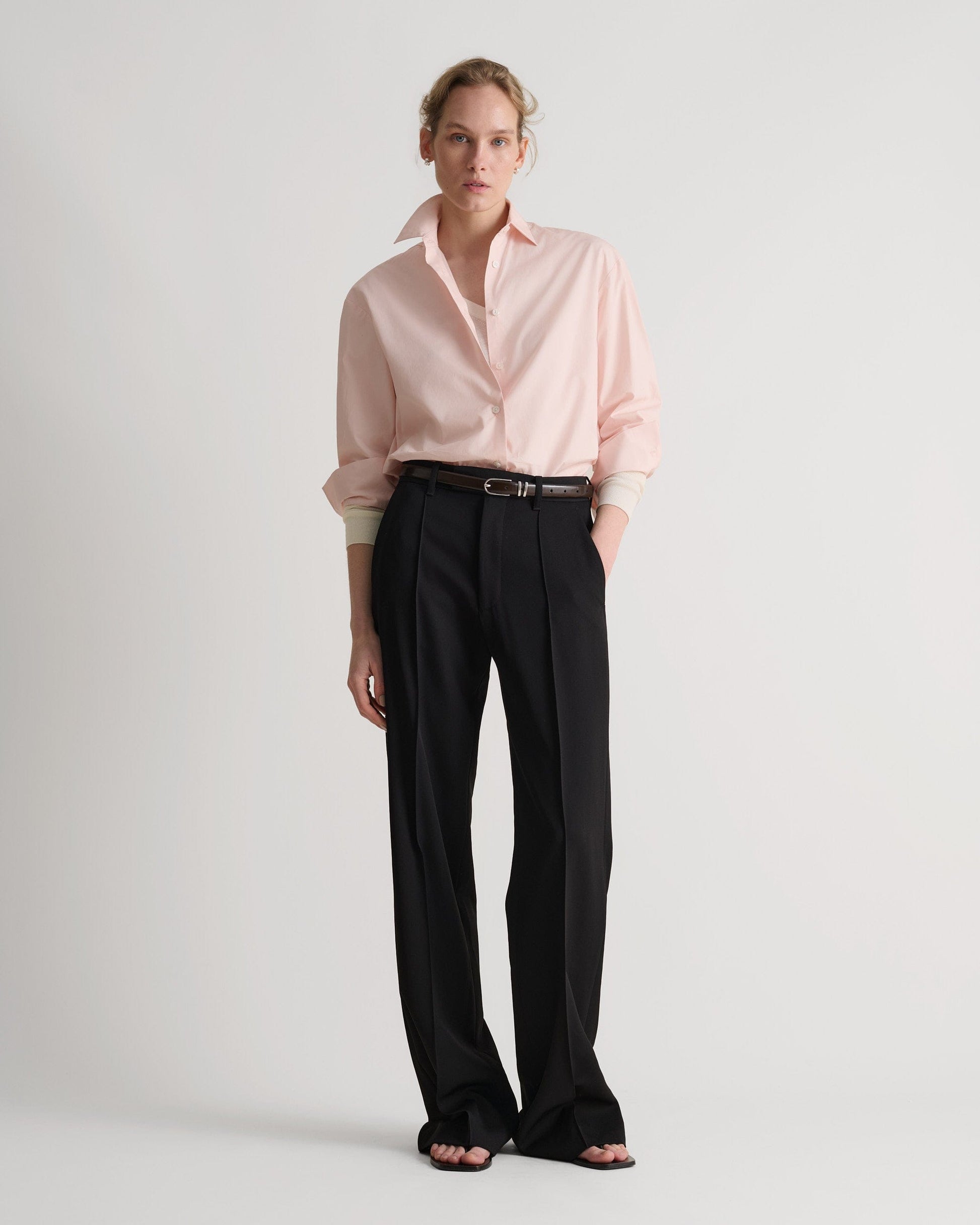 Women's Organic Cotton Poplin Shirt - Pink