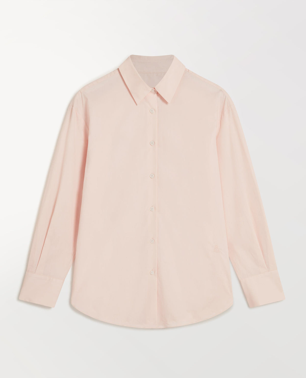 Organic Cotton Oversized Poplin Shirt - Pink