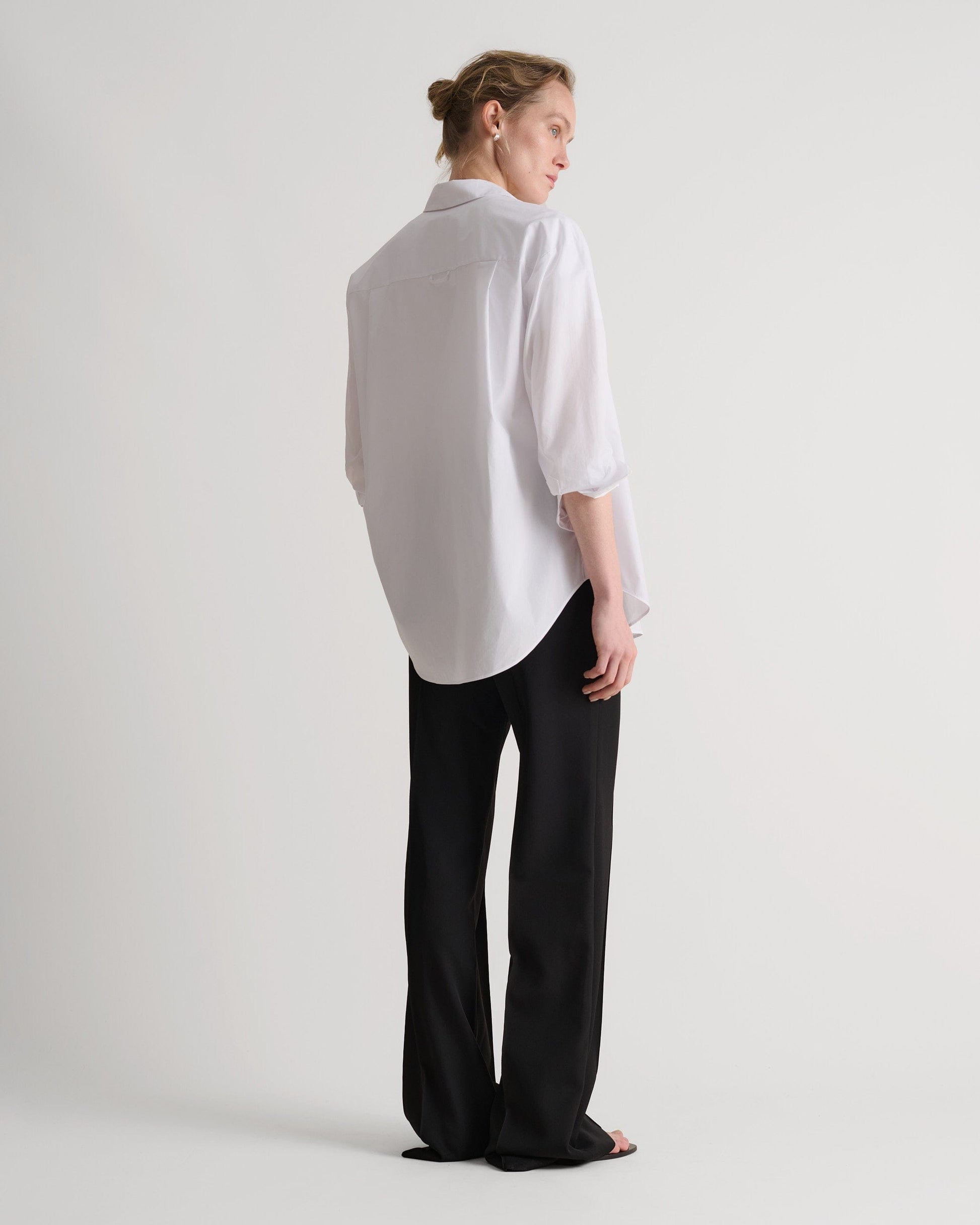 Women's Organic Cotton Poplin Shirt - White