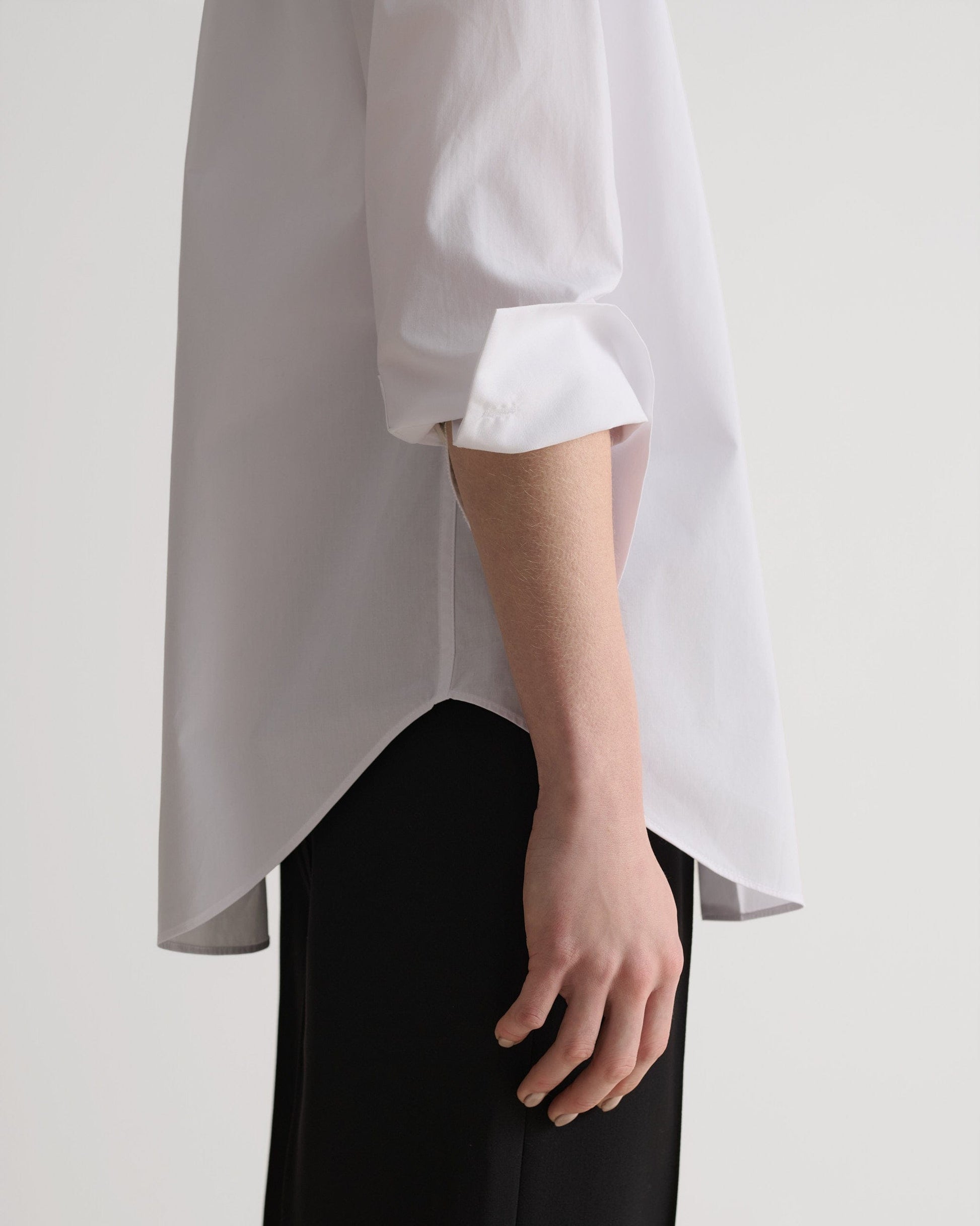 Women's Organic Cotton Poplin Shirt - White