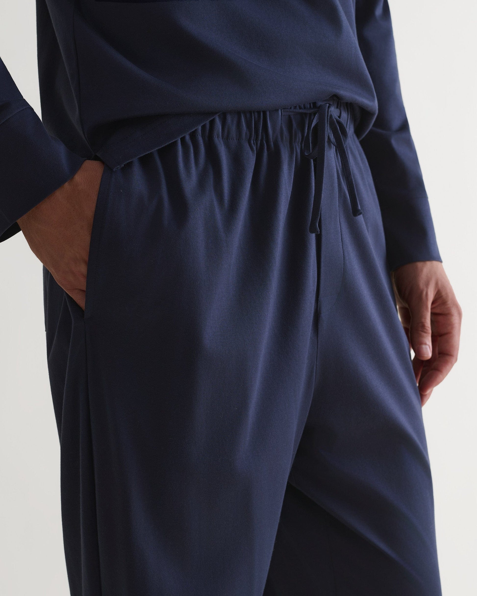 Men's Organic Cotton Pyjama Bottom - Indigo