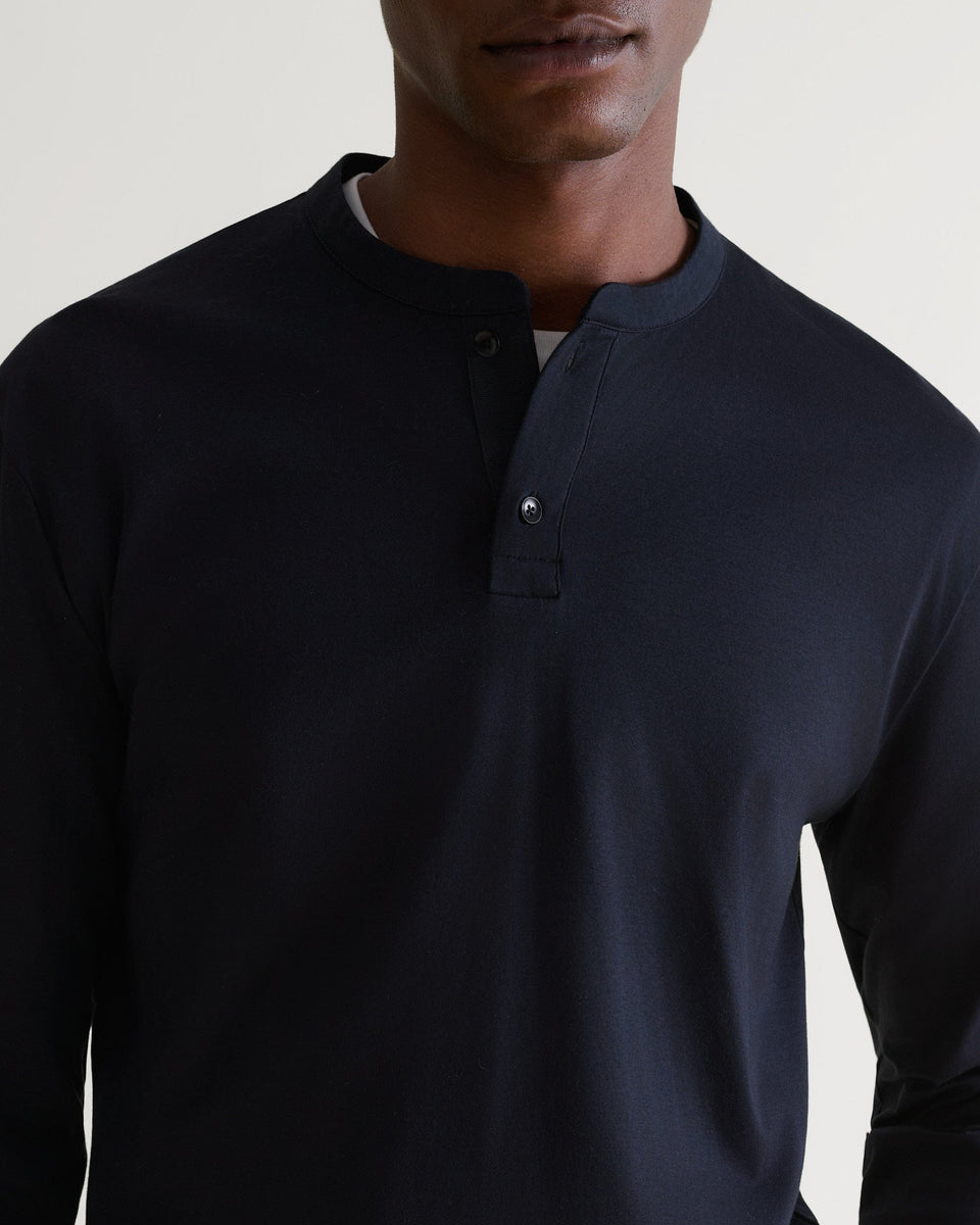 Men's Organic Cotton Pyjama Top - Charcoal-[colour]-[size]-Rise &amp; Fall