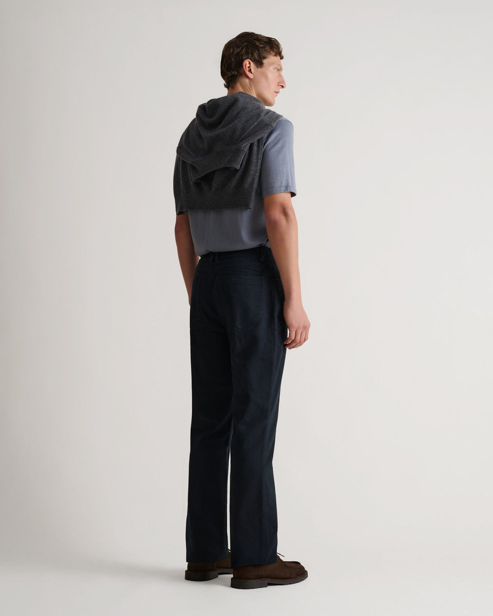 Men's Organic Cotton Straight Leg 5-Pocket Chino - Indigo