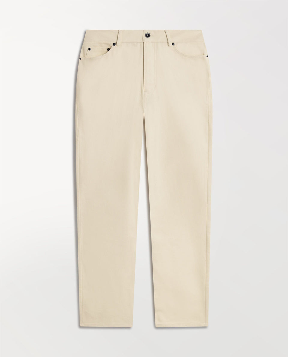 Men's Organic Cotton Straight Leg 5-Pocket Chino - Parchment