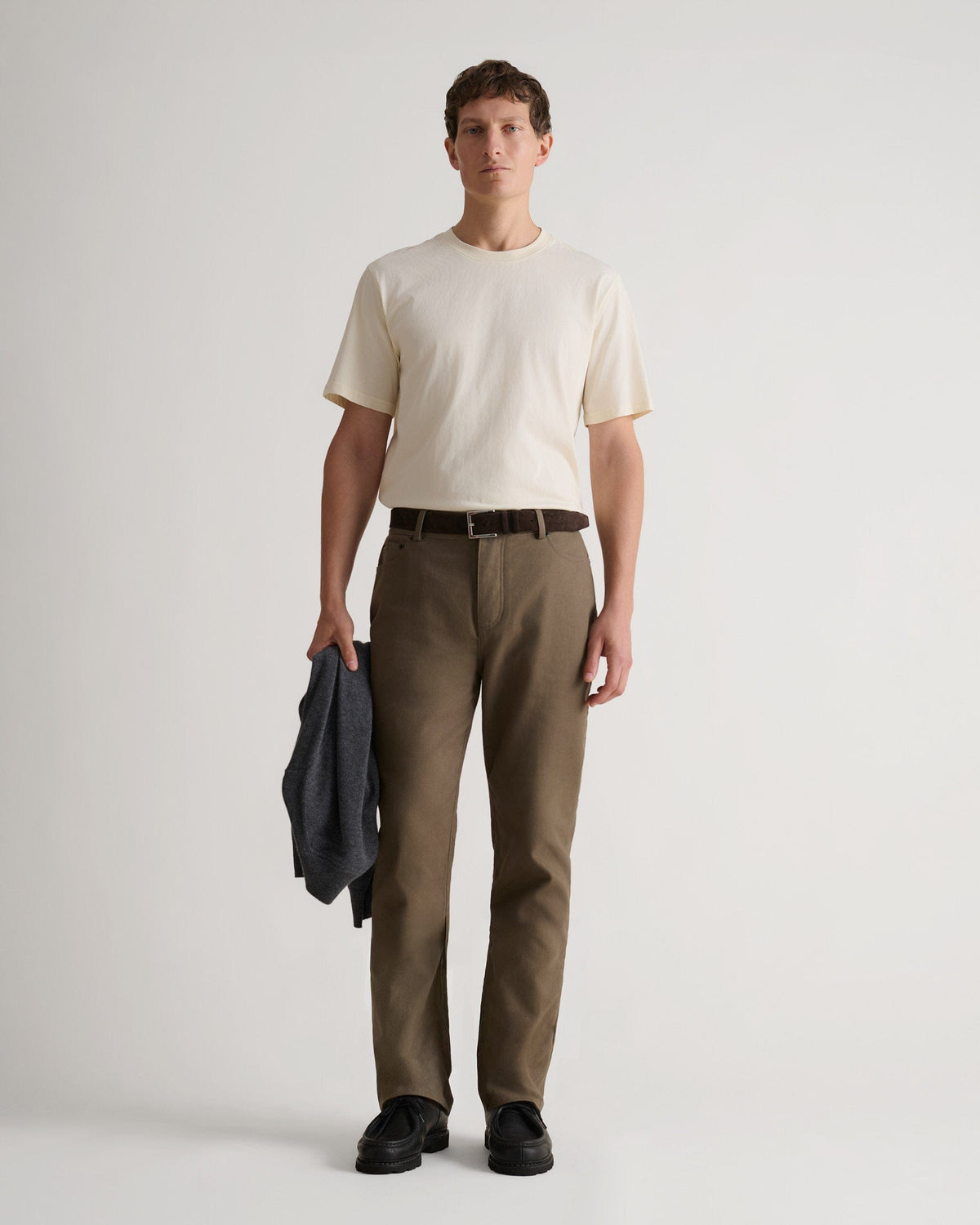 Men's Organic Cotton Straight Leg 5-Pocket Chino - Silt