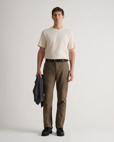 Men's Organic Cotton Straight Leg 5-Pocket Chino - Silt