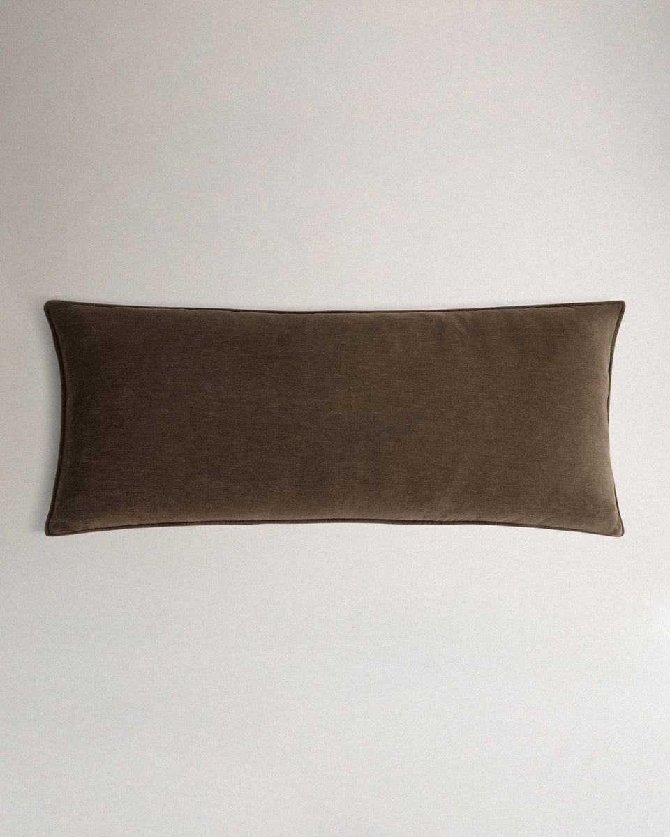Velvet Lumbar Cushion Cover - Tobacco