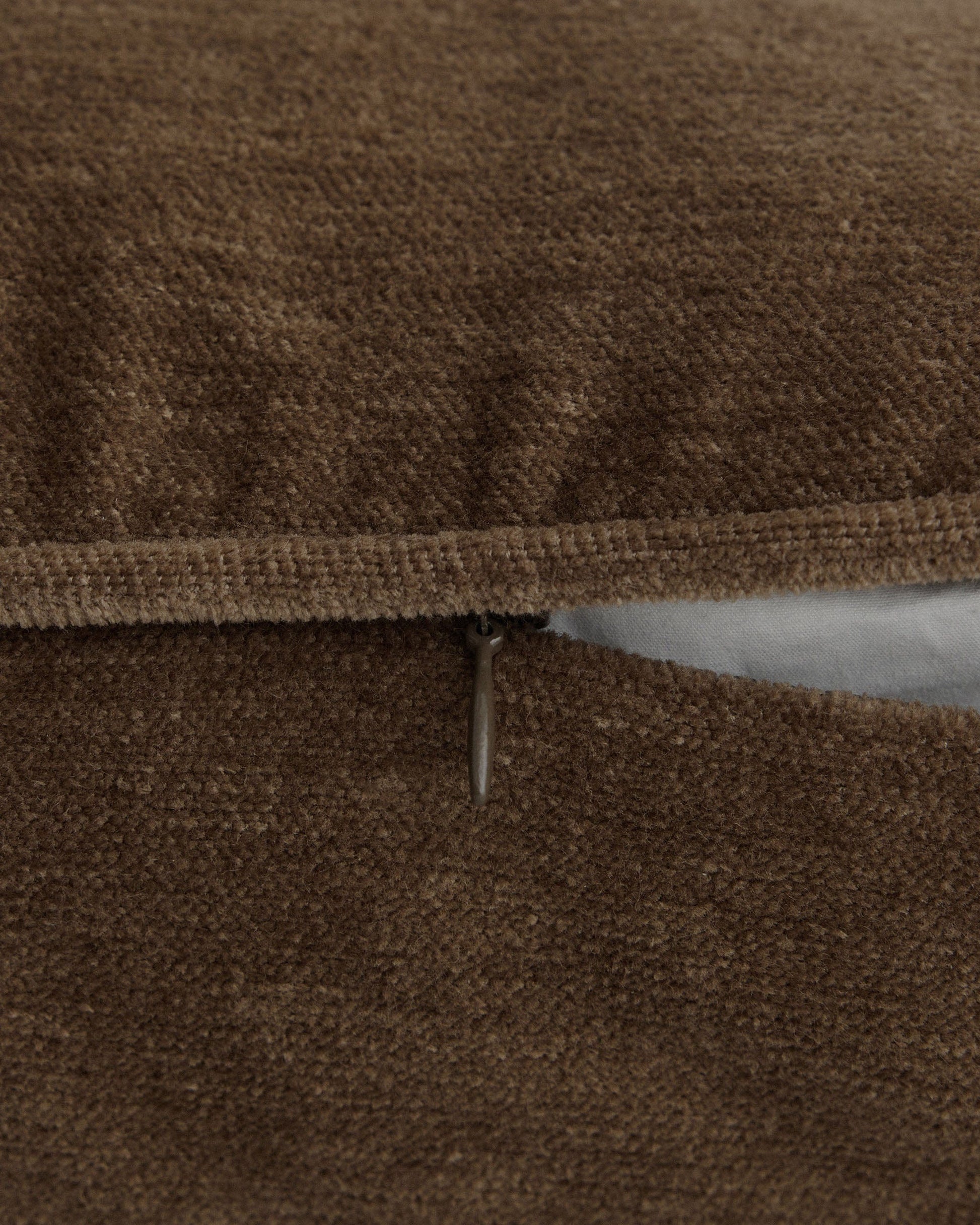 Velvet Lumbar Cushion Cover - Tobacco