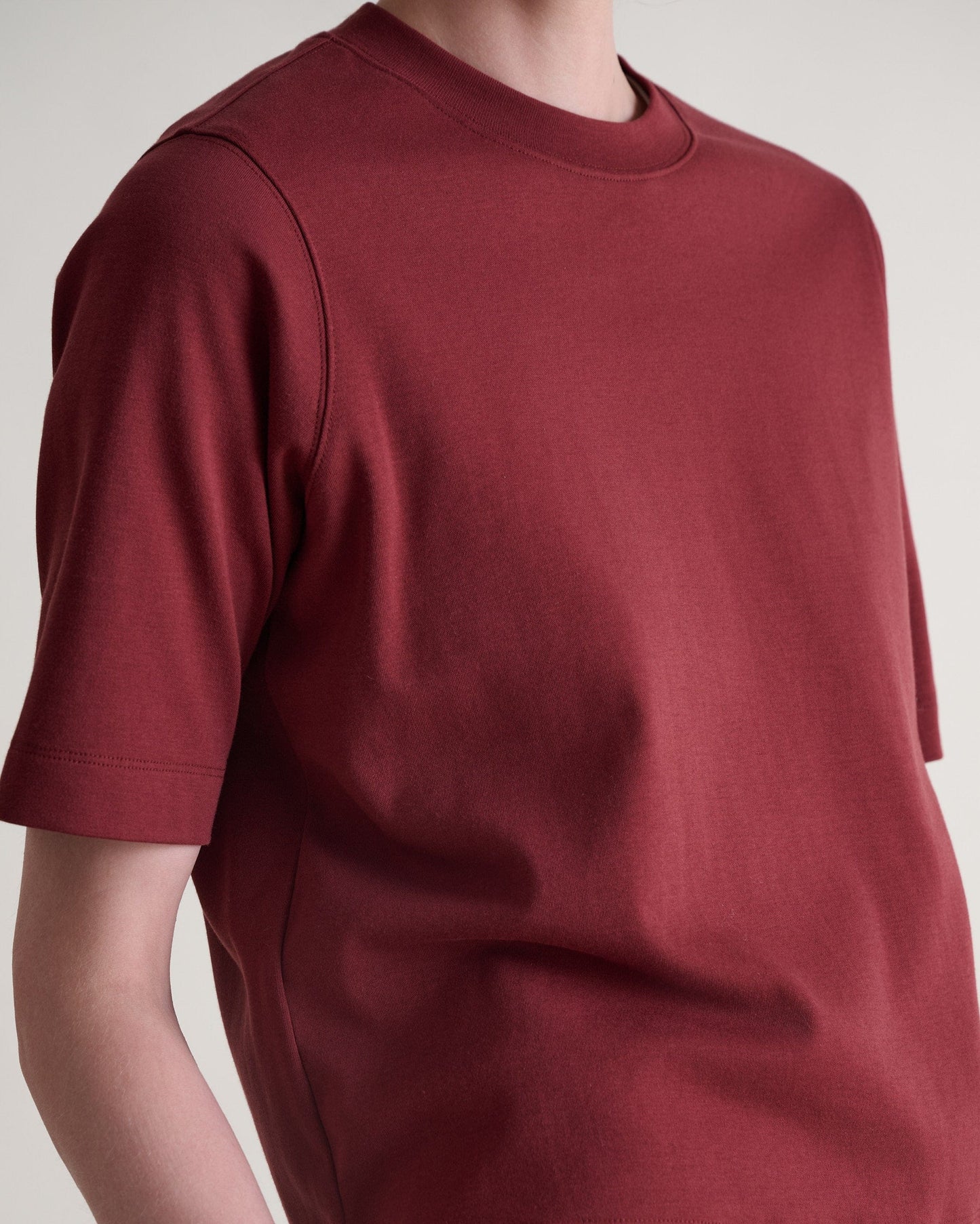 Women's Boxy Cotton T-shirt - Russet