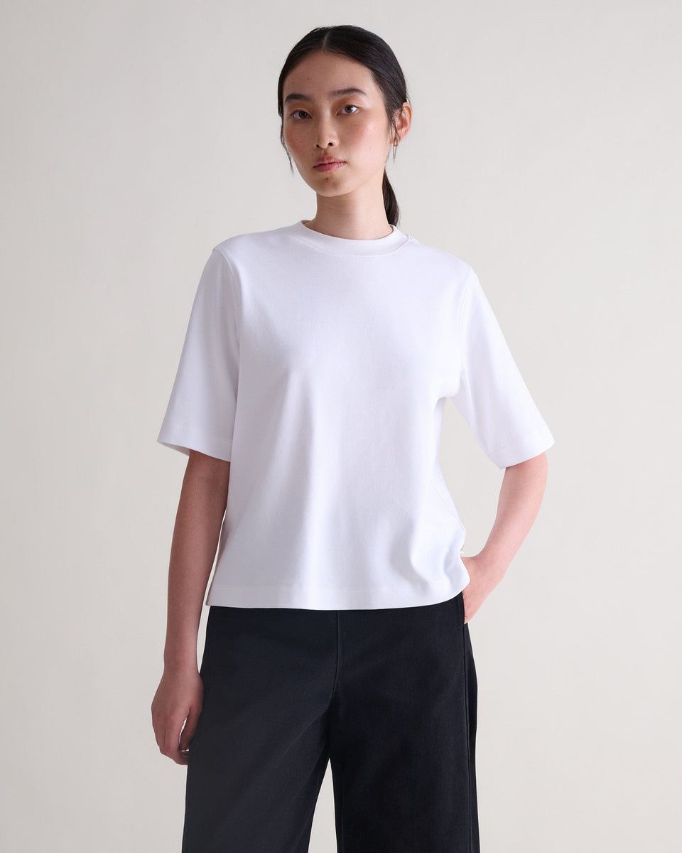 Women's Boxy Cotton T-shirt - White