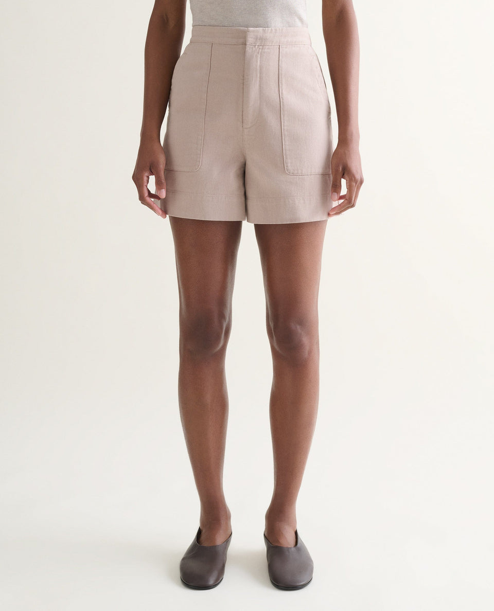 Women's Organic Denim Shorts - Ash