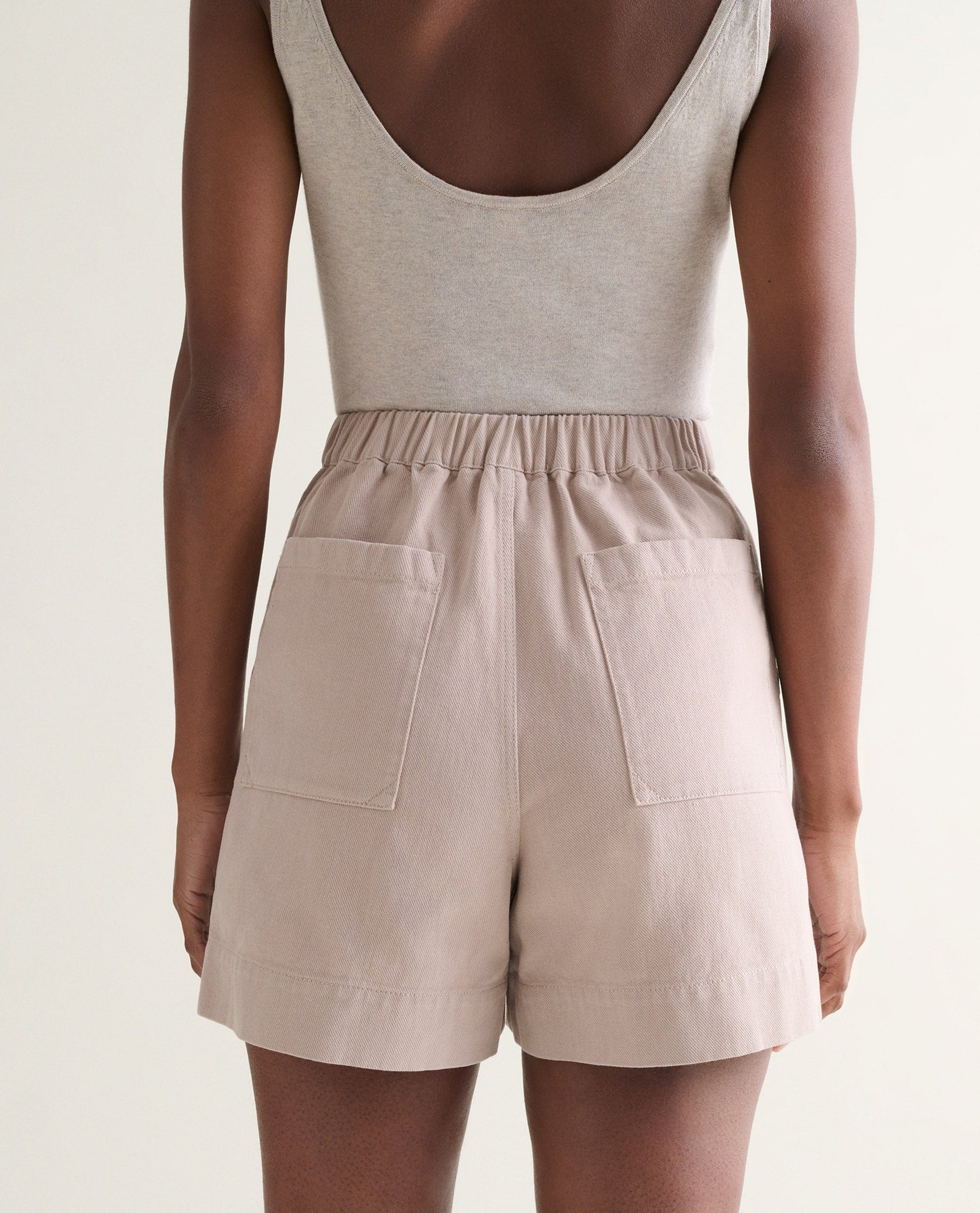 Women's Organic Denim Shorts - Ash