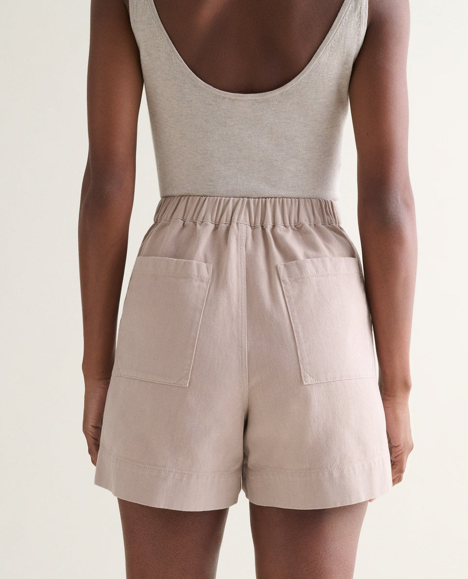 Women's Organic Denim Shorts - Ash