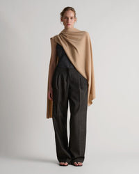 Oversized Finest Cashmere Wrap - Camel