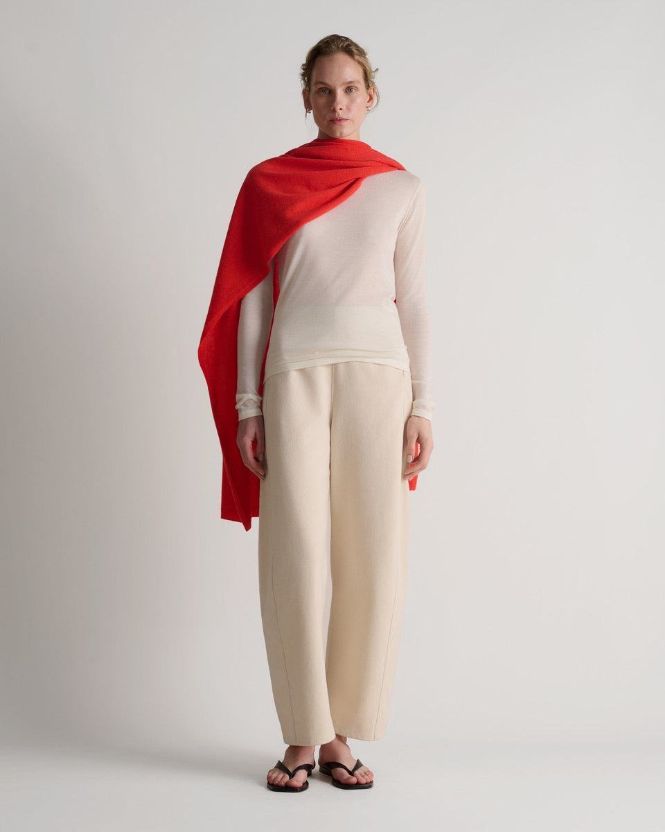 Oversized Finest Cashmere Wrap - Poppy